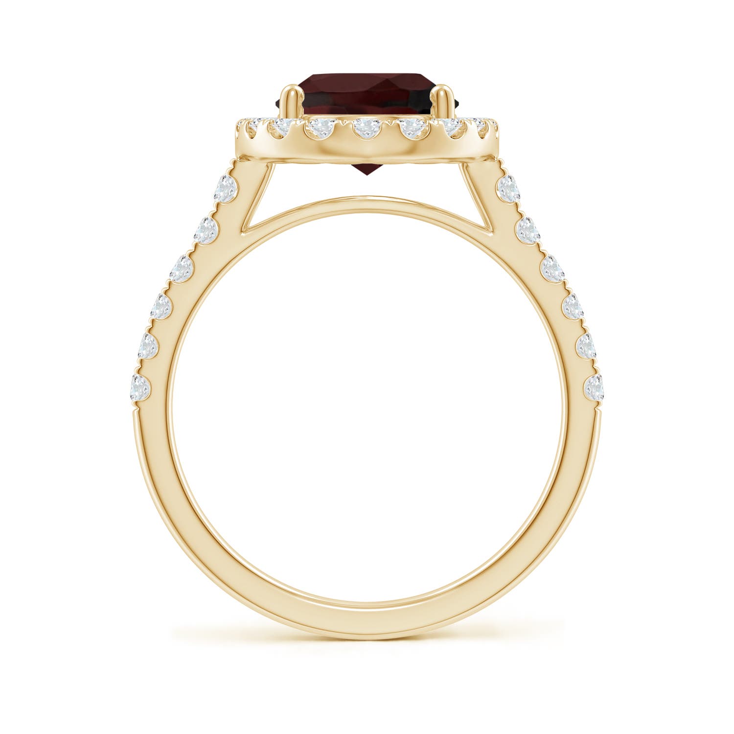 A - Garnet / 3.58 CT / 14 KT Yellow Gold