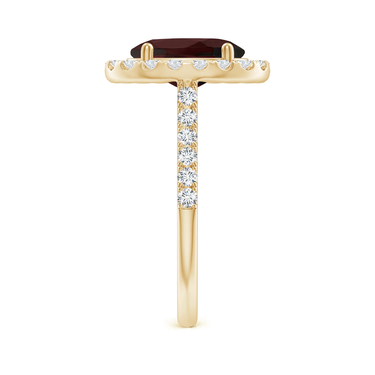 A - Garnet / 3.58 CT / 14 KT Yellow Gold