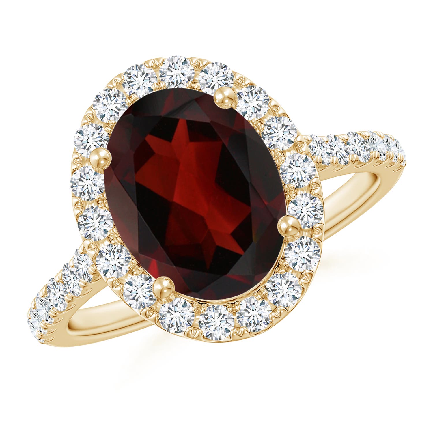 AA - Garnet / 3.58 CT / 14 KT Yellow Gold