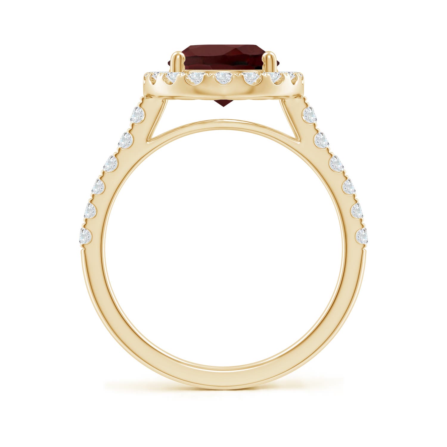 AA - Garnet / 3.58 CT / 14 KT Yellow Gold