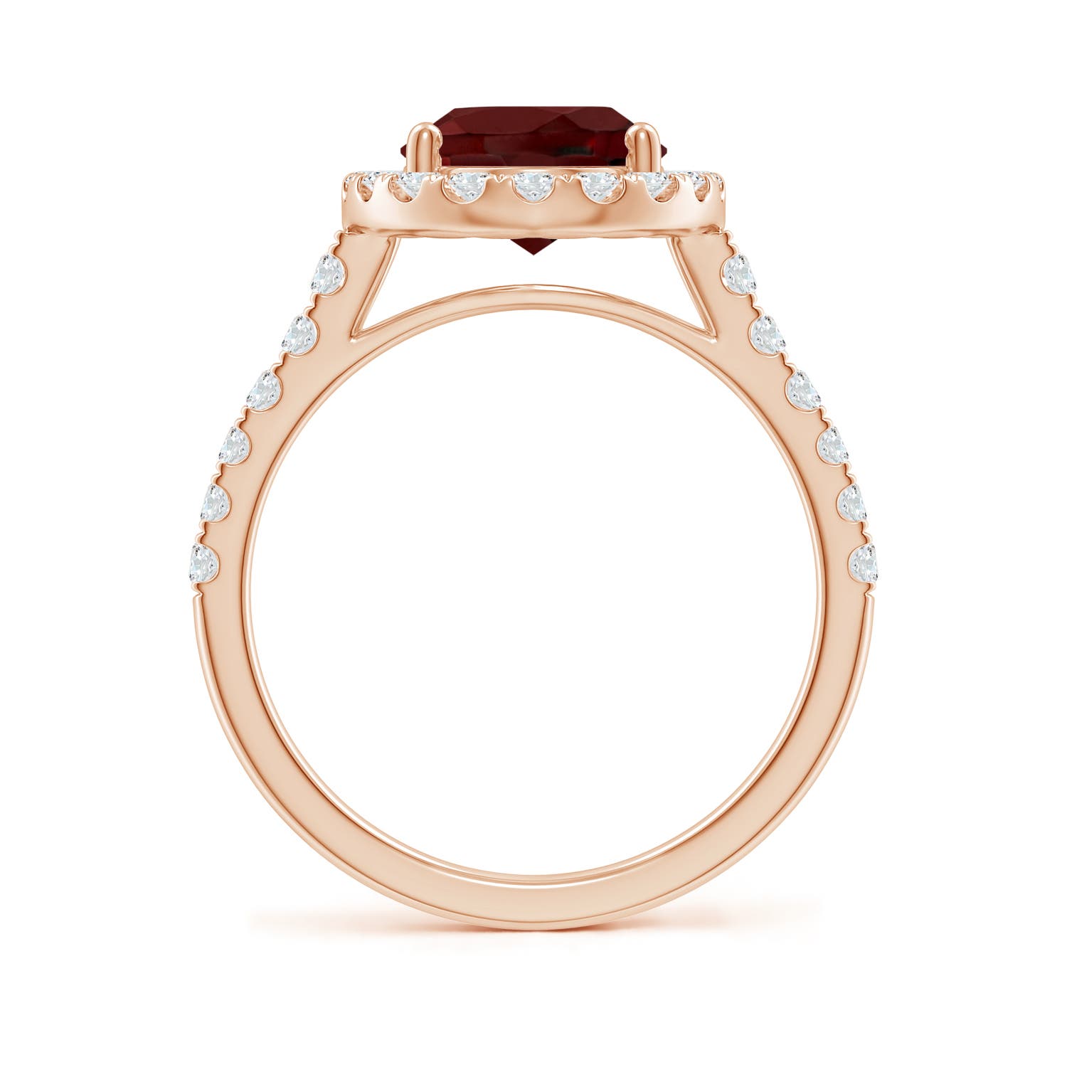 AAA - Garnet / 3.58 CT / 14 KT Rose Gold