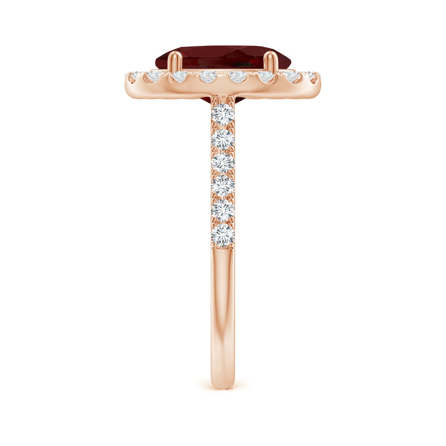 AAA - Garnet / 3.58 CT / 14 KT Rose Gold