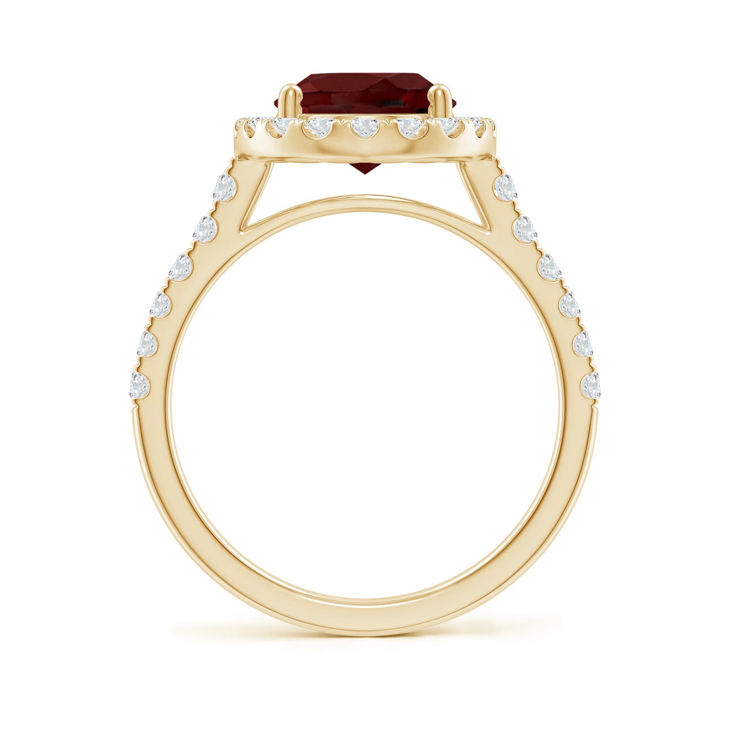 AAA - Garnet / 3.58 CT / 14 KT Yellow Gold