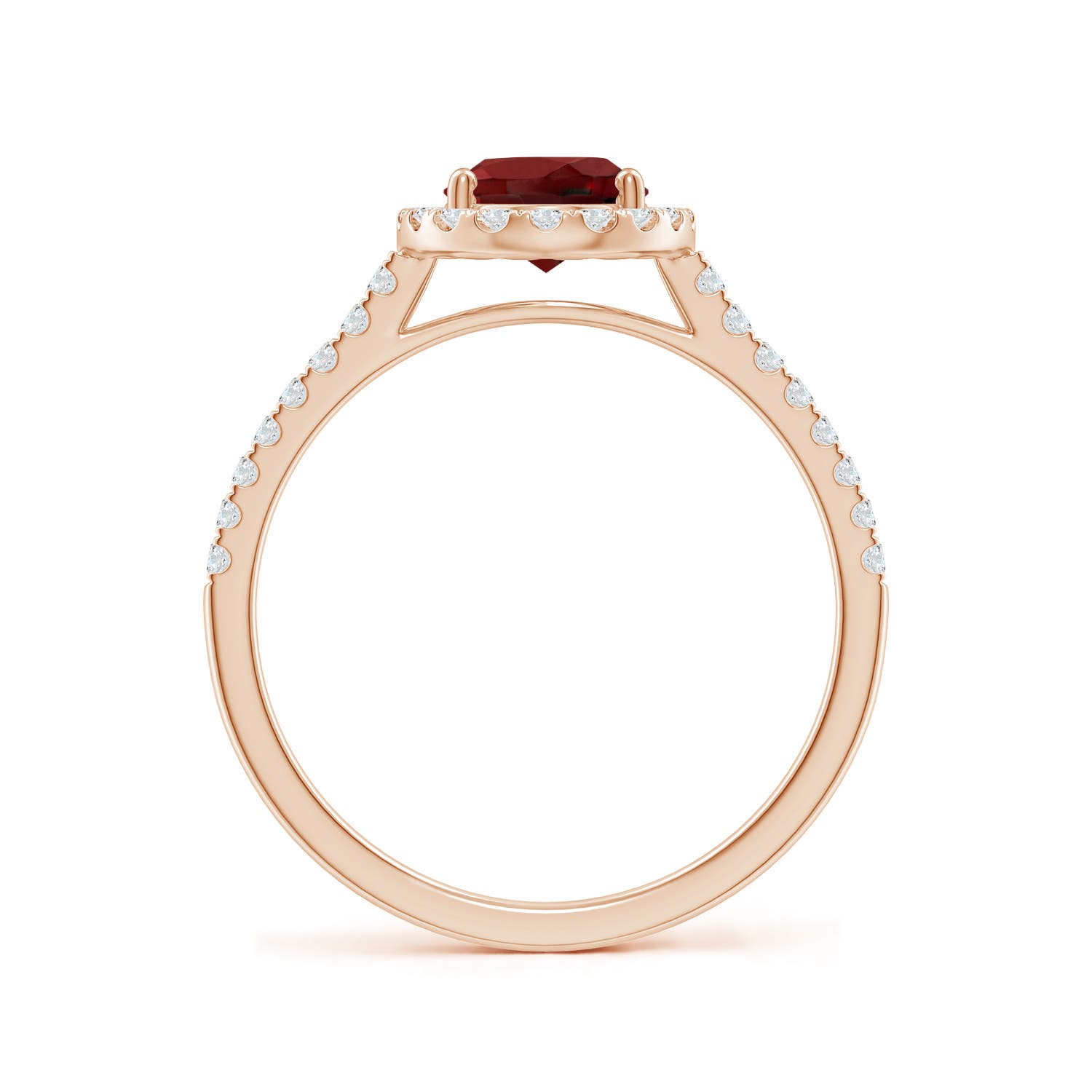 AAAA - Garnet / 1.79 CT / 14 KT Rose Gold