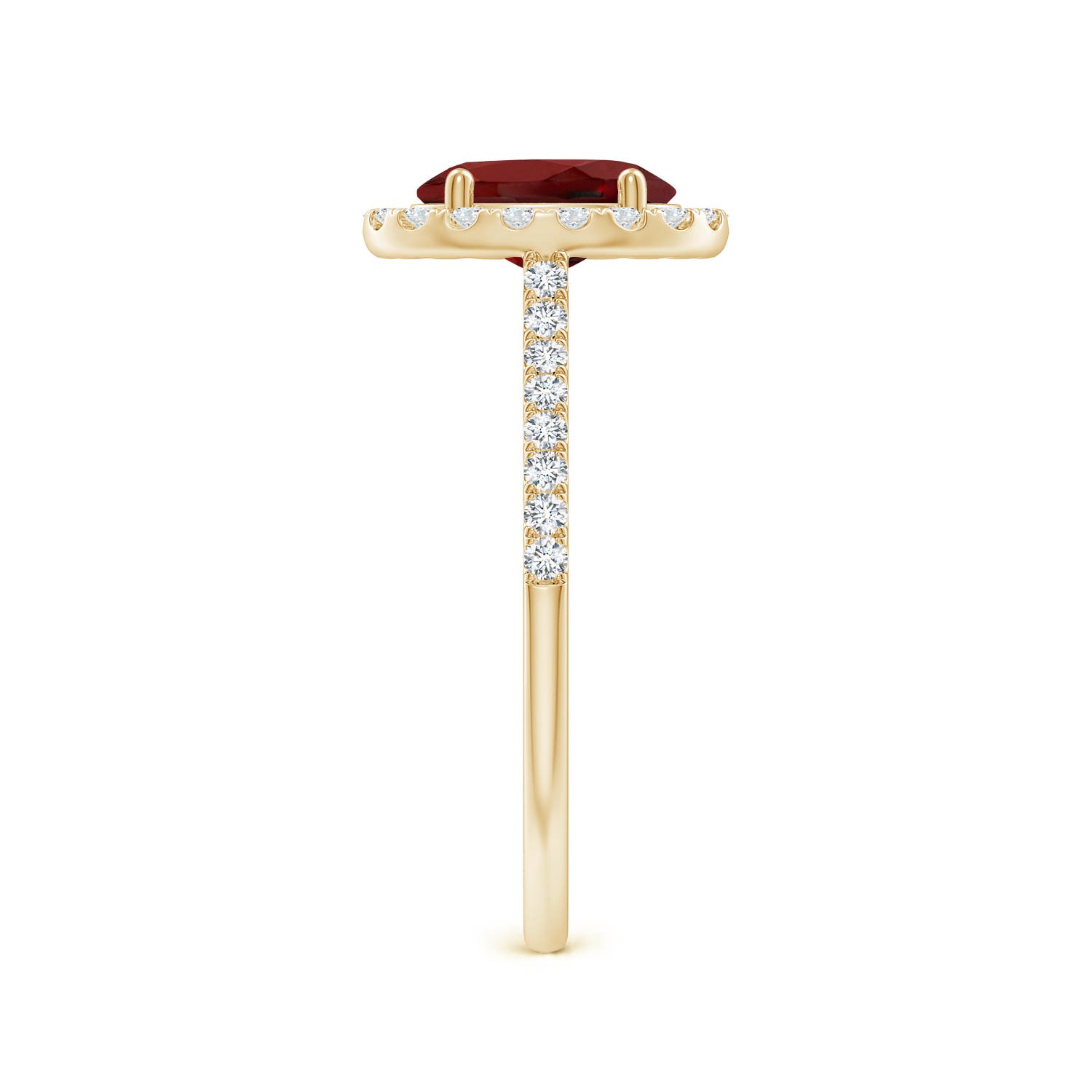 AAAA - Garnet / 1.79 CT / 14 KT Yellow Gold