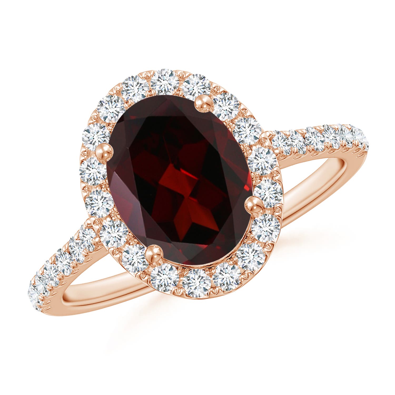 A - Garnet / 2.45 CT / 14 KT Rose Gold