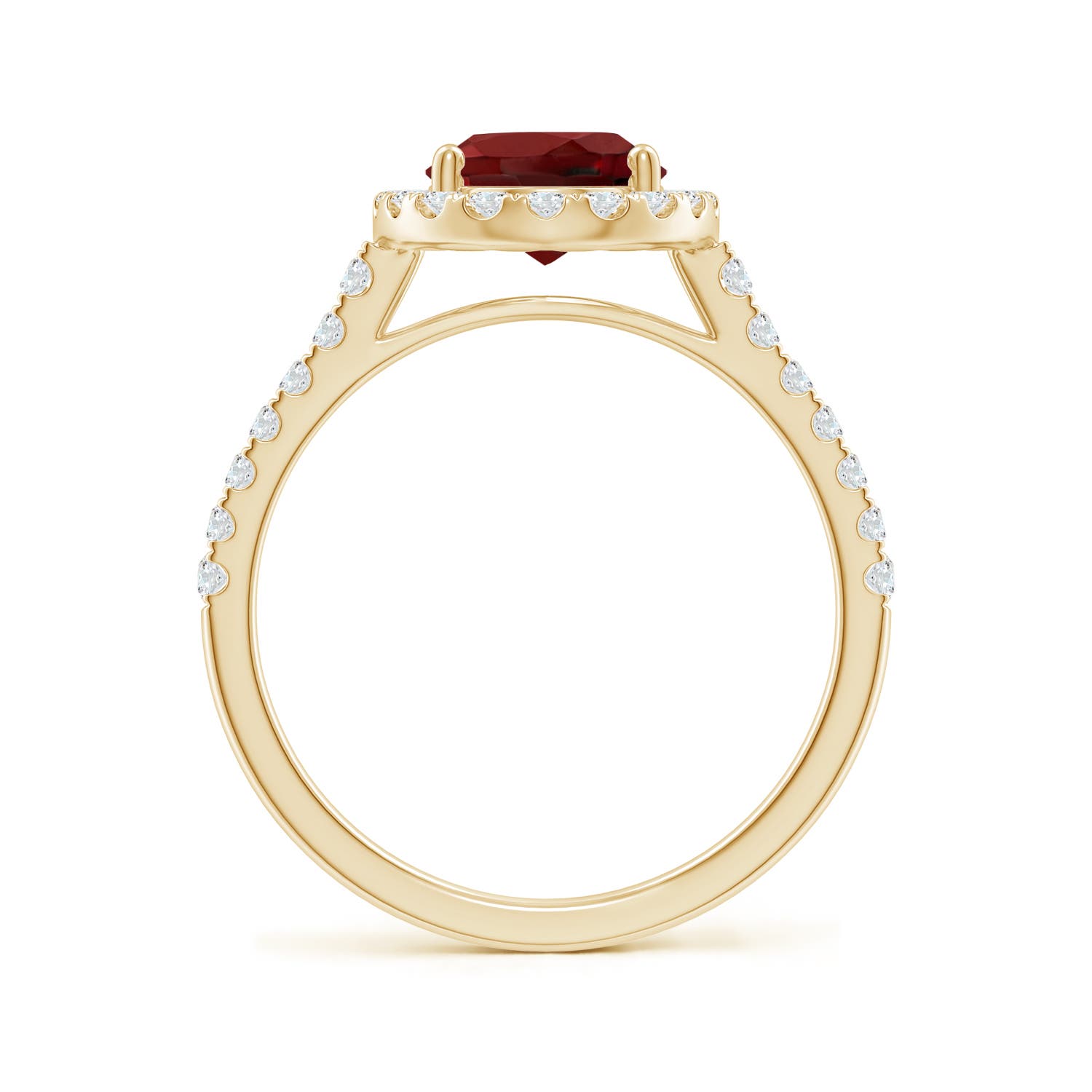 AAAA - Garnet / 2.45 CT / 14 KT Yellow Gold