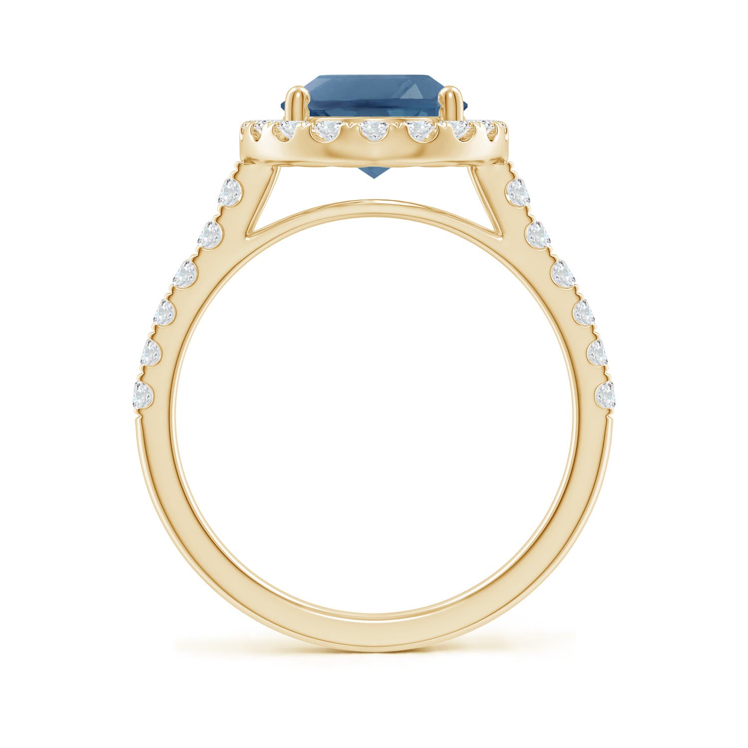 A - London Blue Topaz / 3.88 CT / 14 KT Yellow Gold