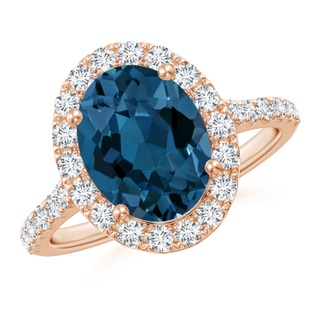 Oval AAA London Blue Topaz