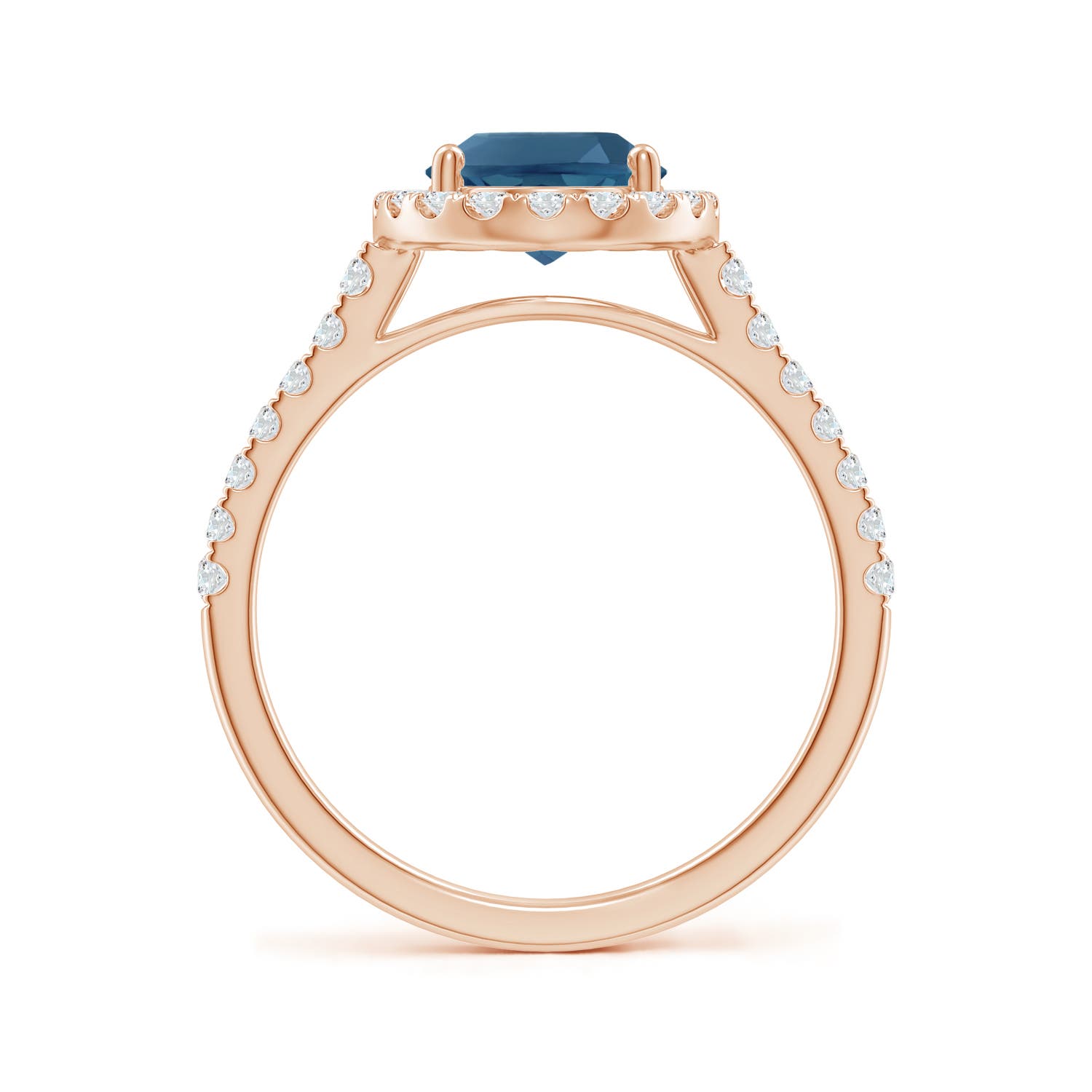 AA - London Blue Topaz / 2.7 CT / 14 KT Rose Gold