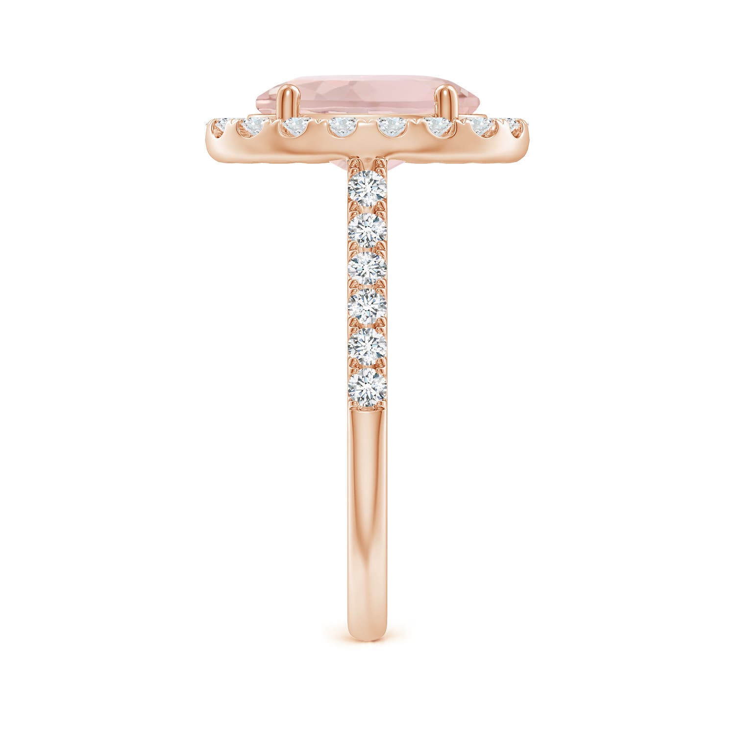 A - Morganite / 3.13 CT / 14 KT Rose Gold