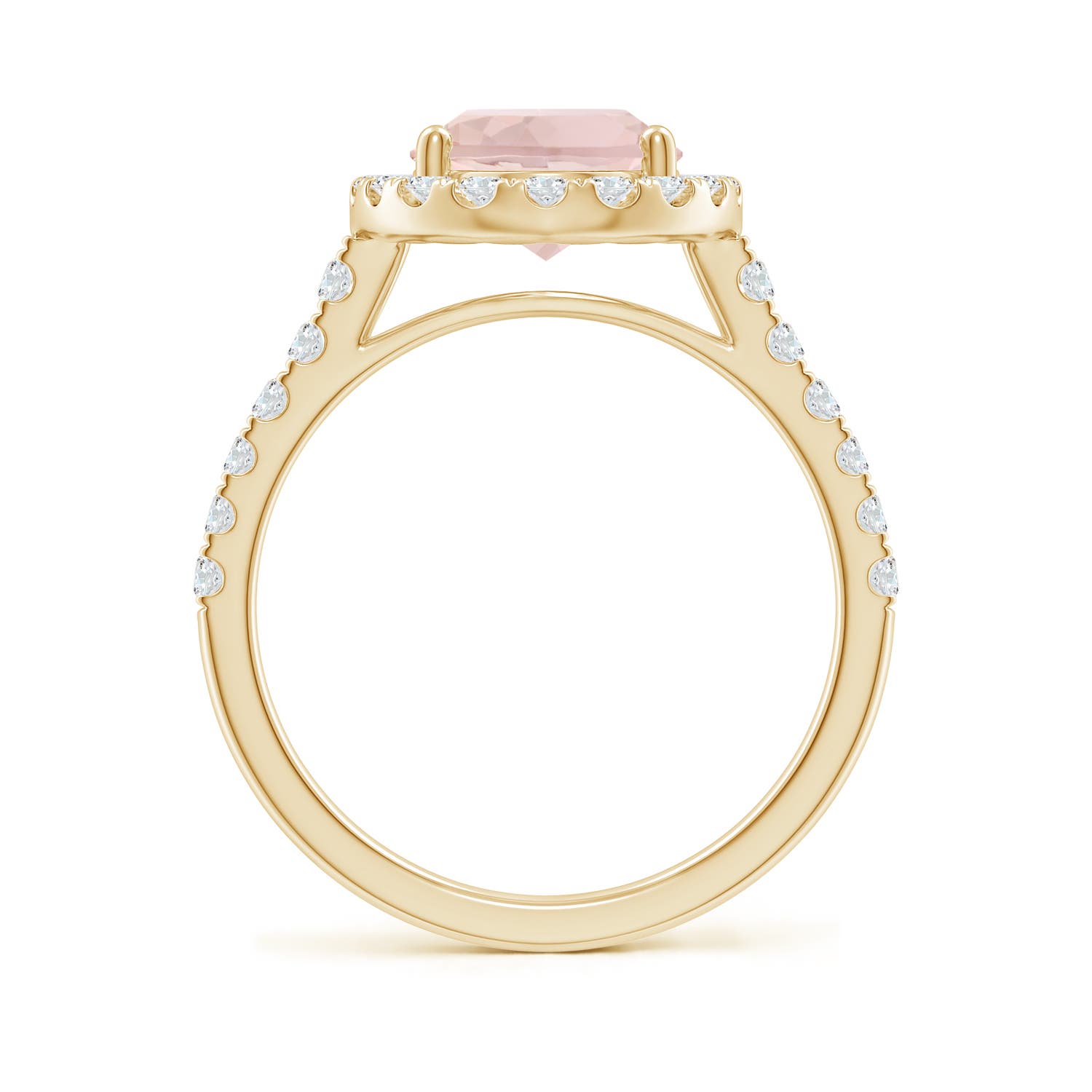 A - Morganite / 3.13 CT / 14 KT Yellow Gold