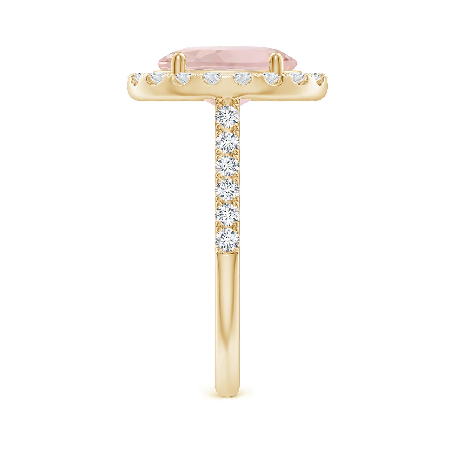 A - Morganite / 3.13 CT / 14 KT Yellow Gold