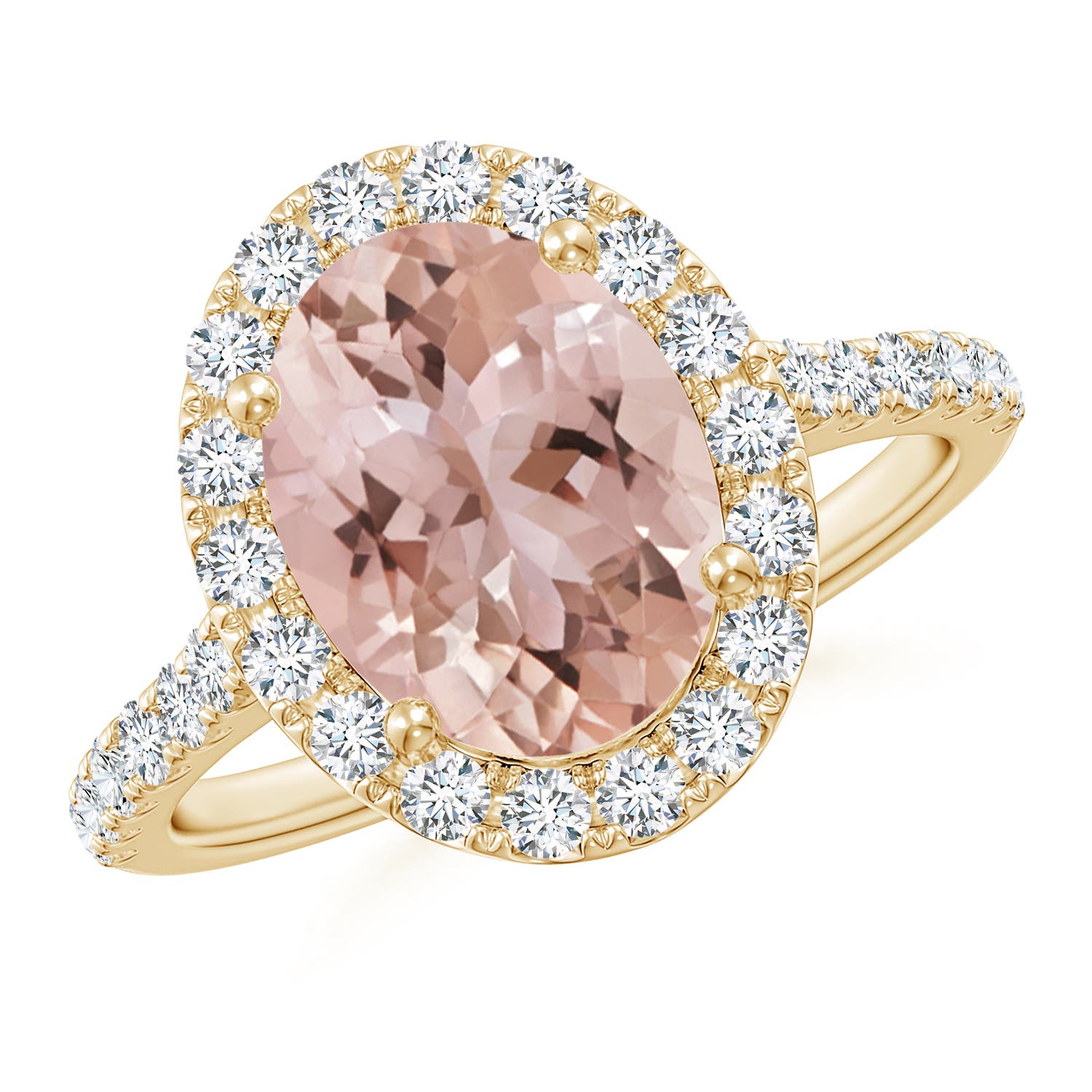 AAA - Morganite / 3.13 CT / 14 KT Yellow Gold