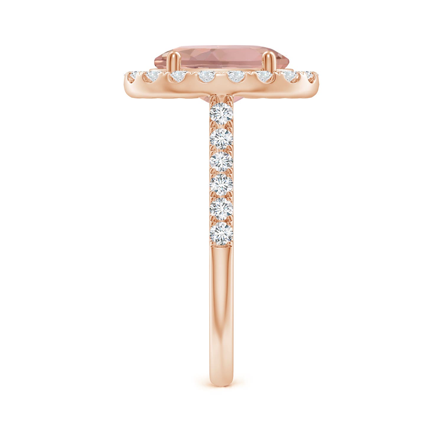 AAAA - Morganite / 3.13 CT / 14 KT Rose Gold