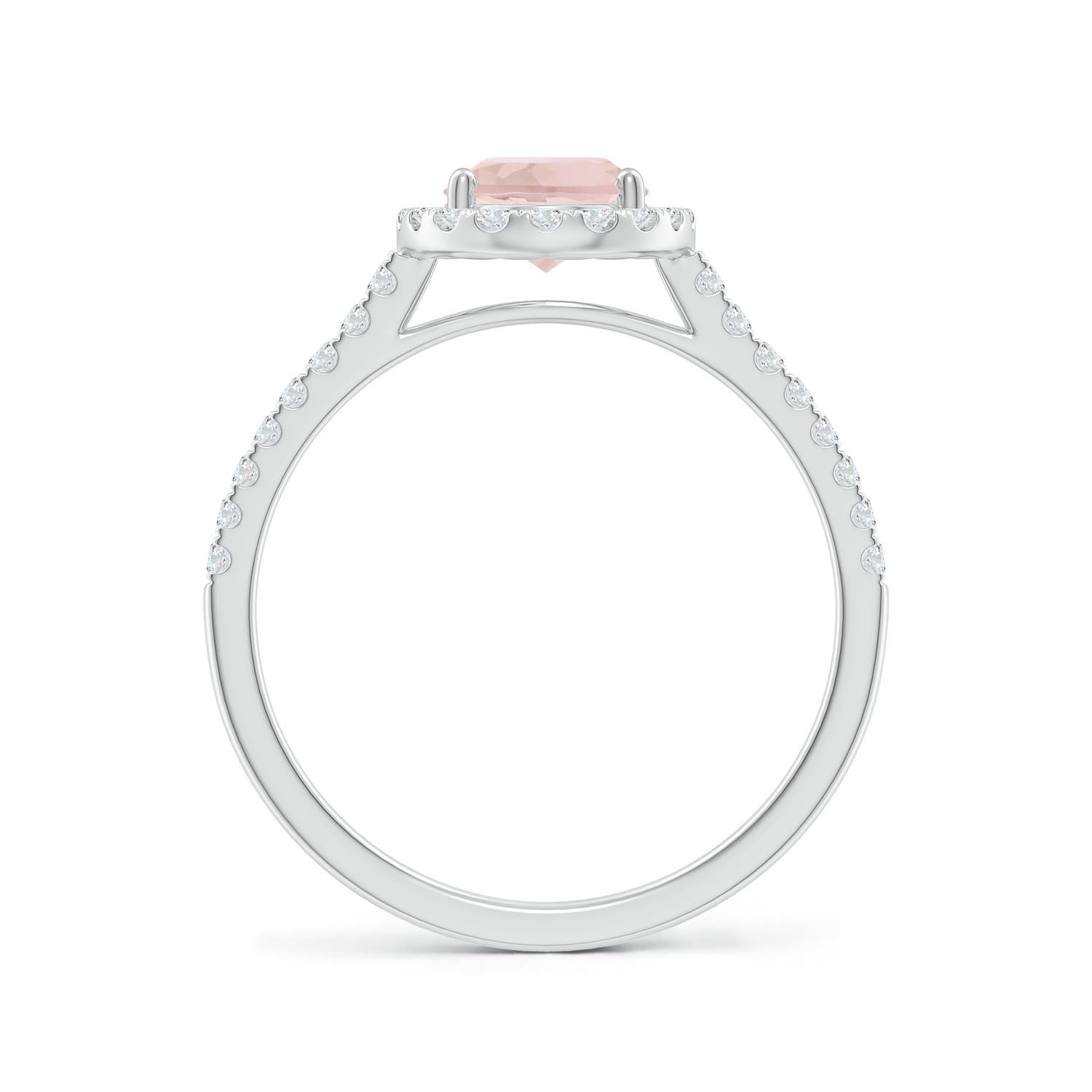 A - Morganite / 1.44 CT / 14 KT White Gold