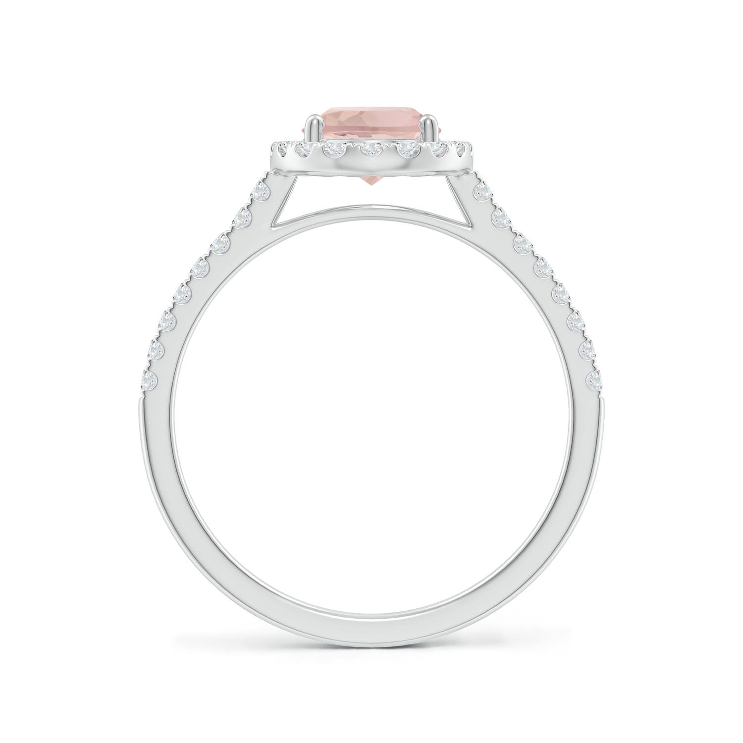 AA - Morganite / 1.44 CT / 14 KT White Gold