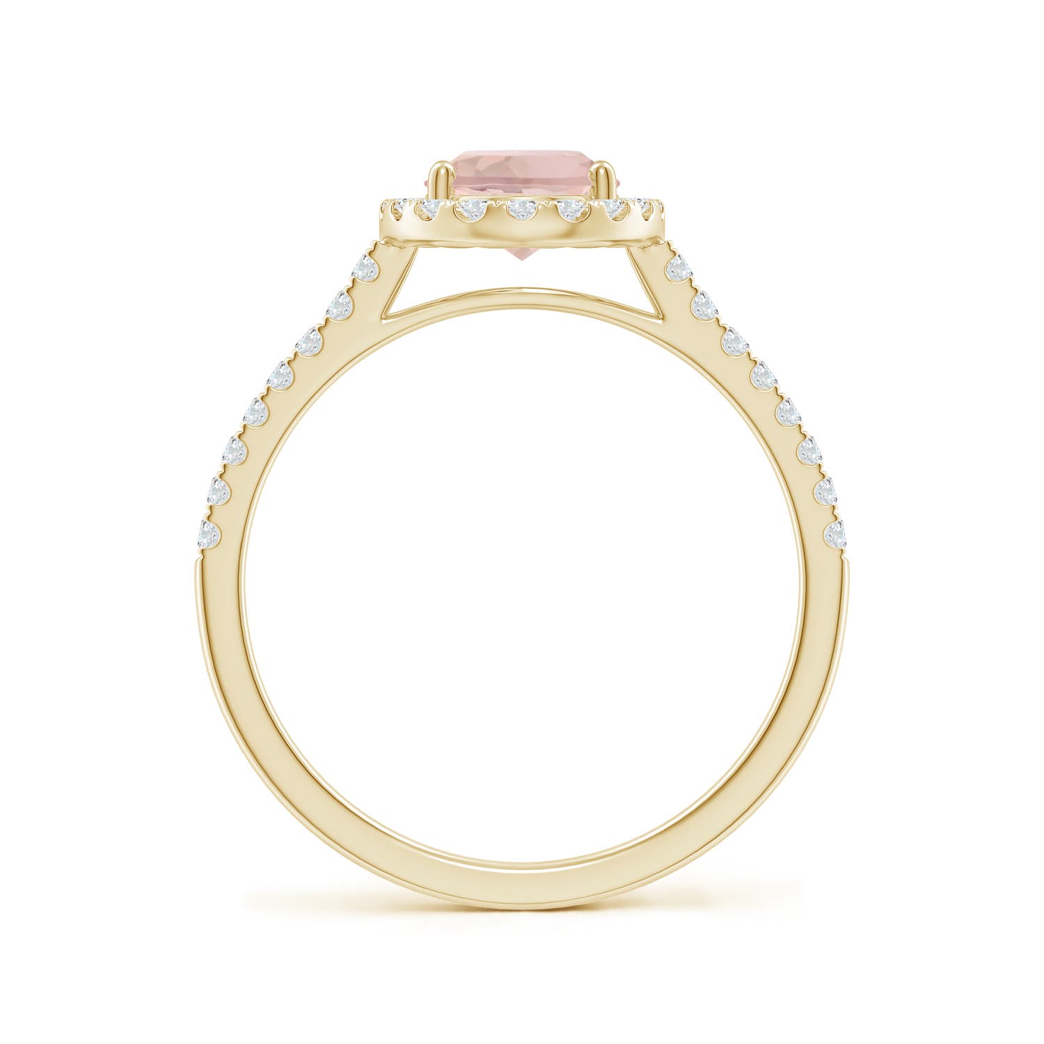 AA - Morganite / 1.44 CT / 14 KT Yellow Gold