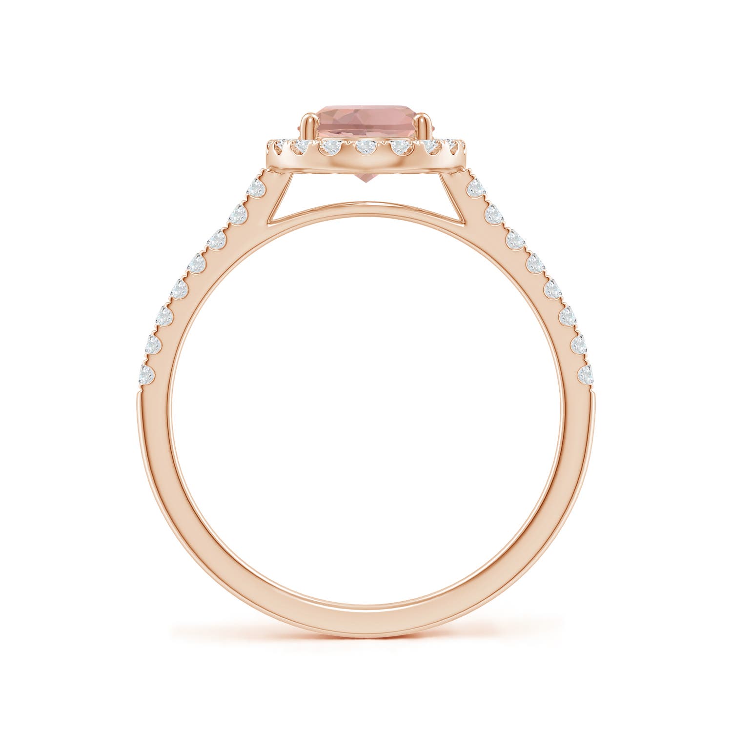 AAAA - Morganite / 1.44 CT / 14 KT Rose Gold