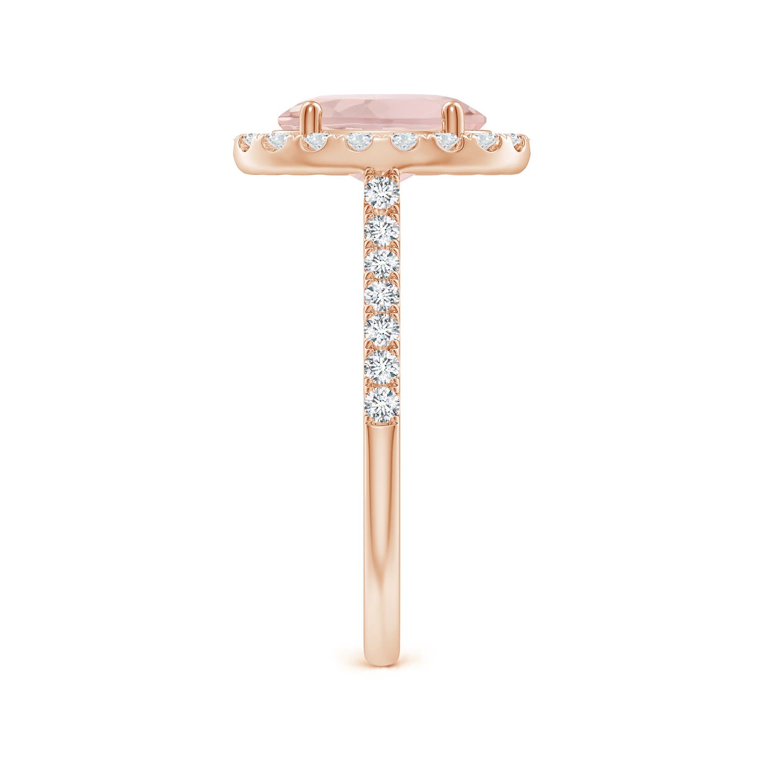 A - Morganite / 2.1 CT / 14 KT Rose Gold