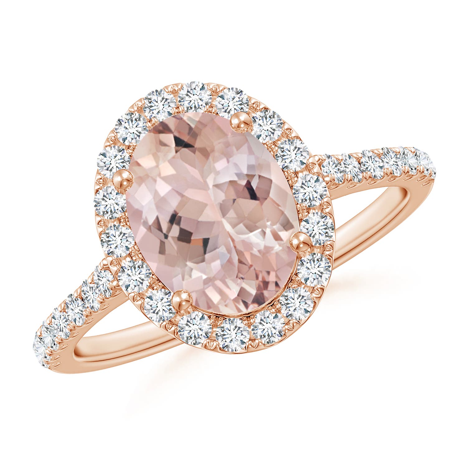 AA - Morganite / 2.1 CT / 14 KT Rose Gold