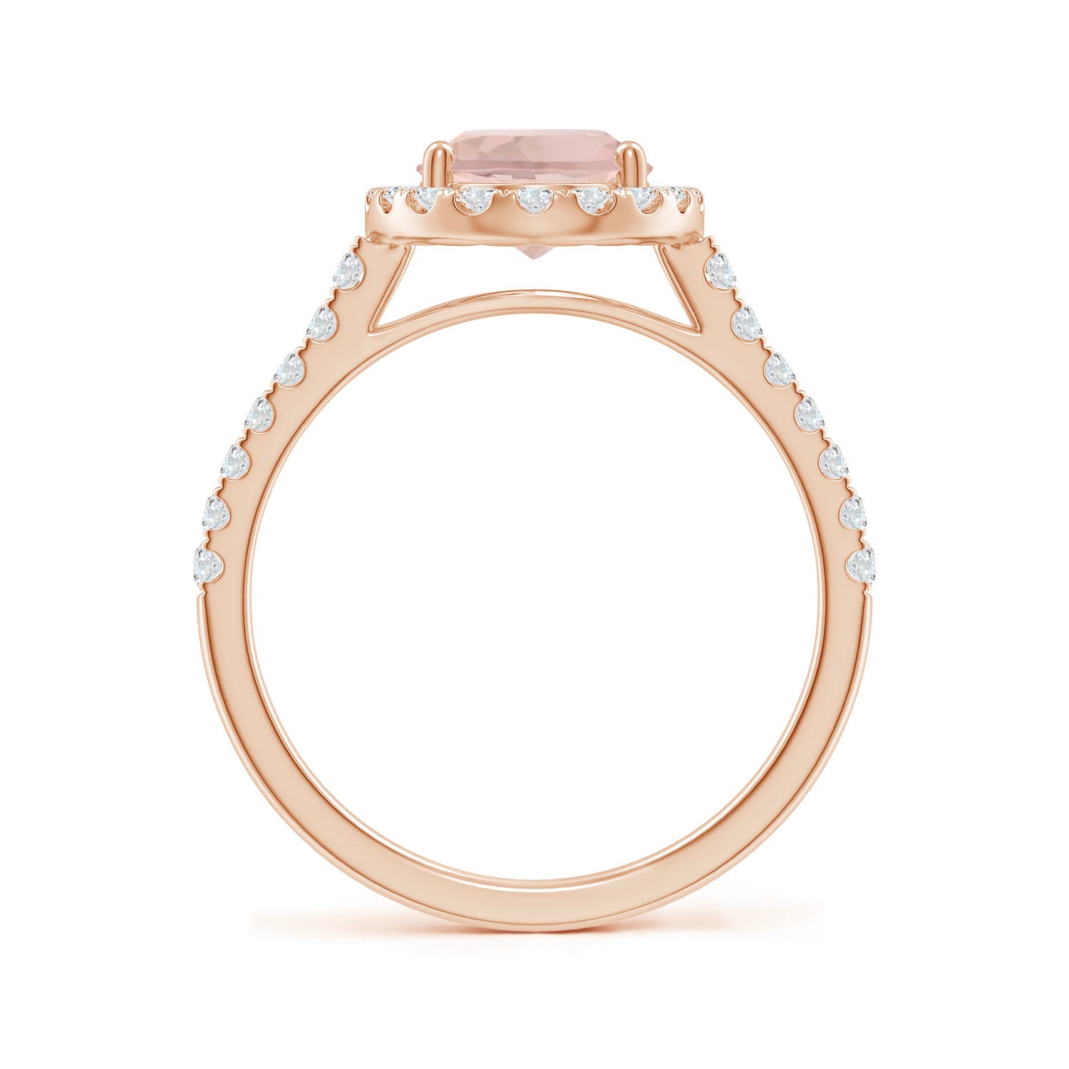 AA - Morganite / 2.1 CT / 14 KT Rose Gold