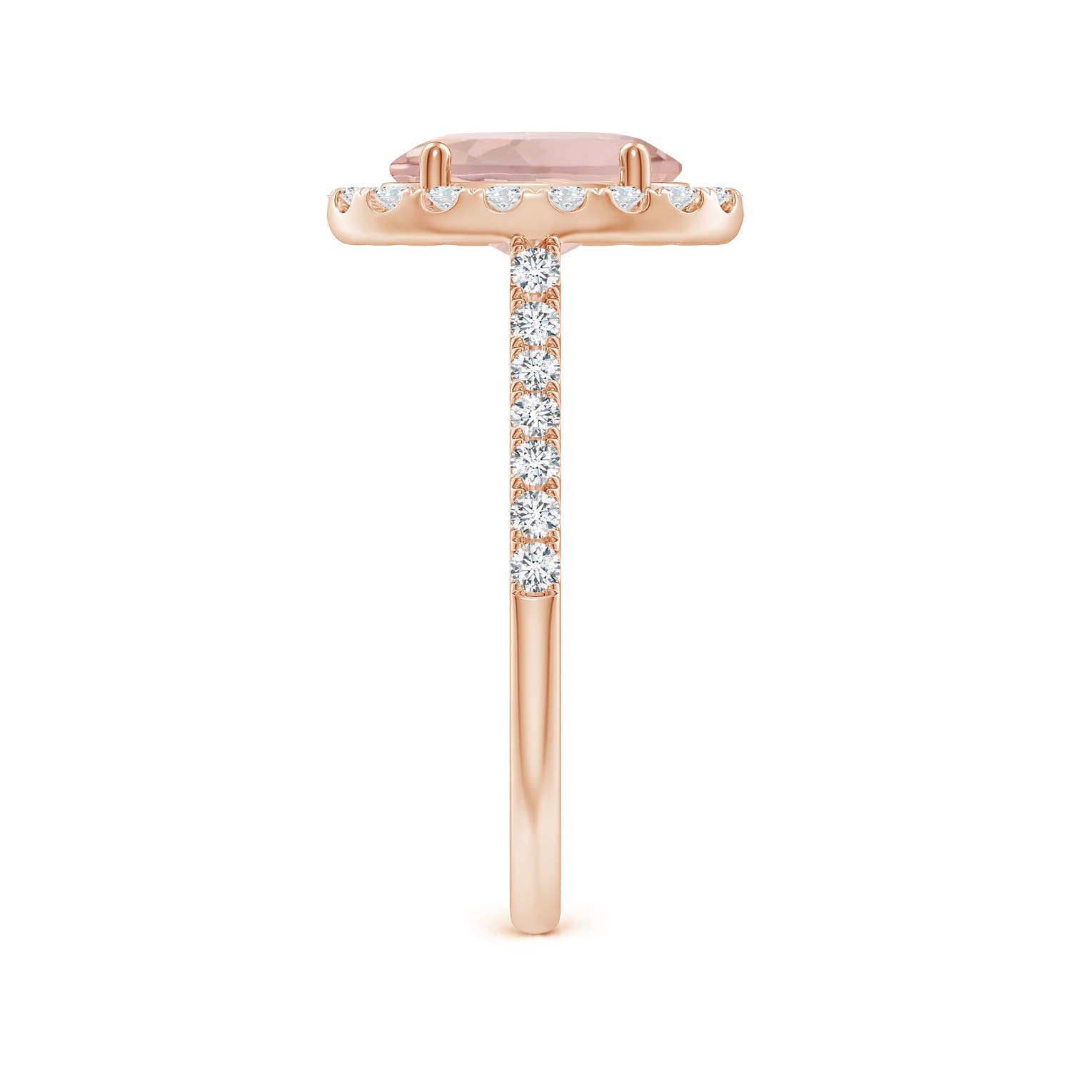 AA - Morganite / 2.1 CT / 14 KT Rose Gold