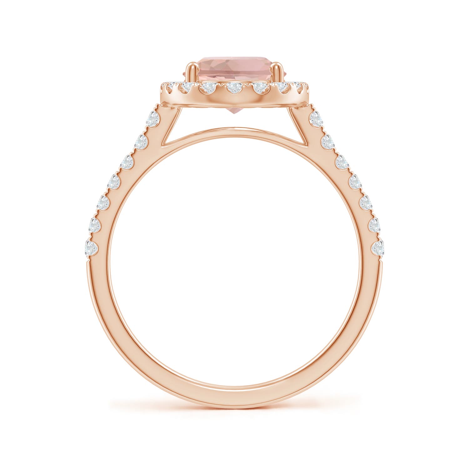 AAA - Morganite / 2.1 CT / 14 KT Rose Gold