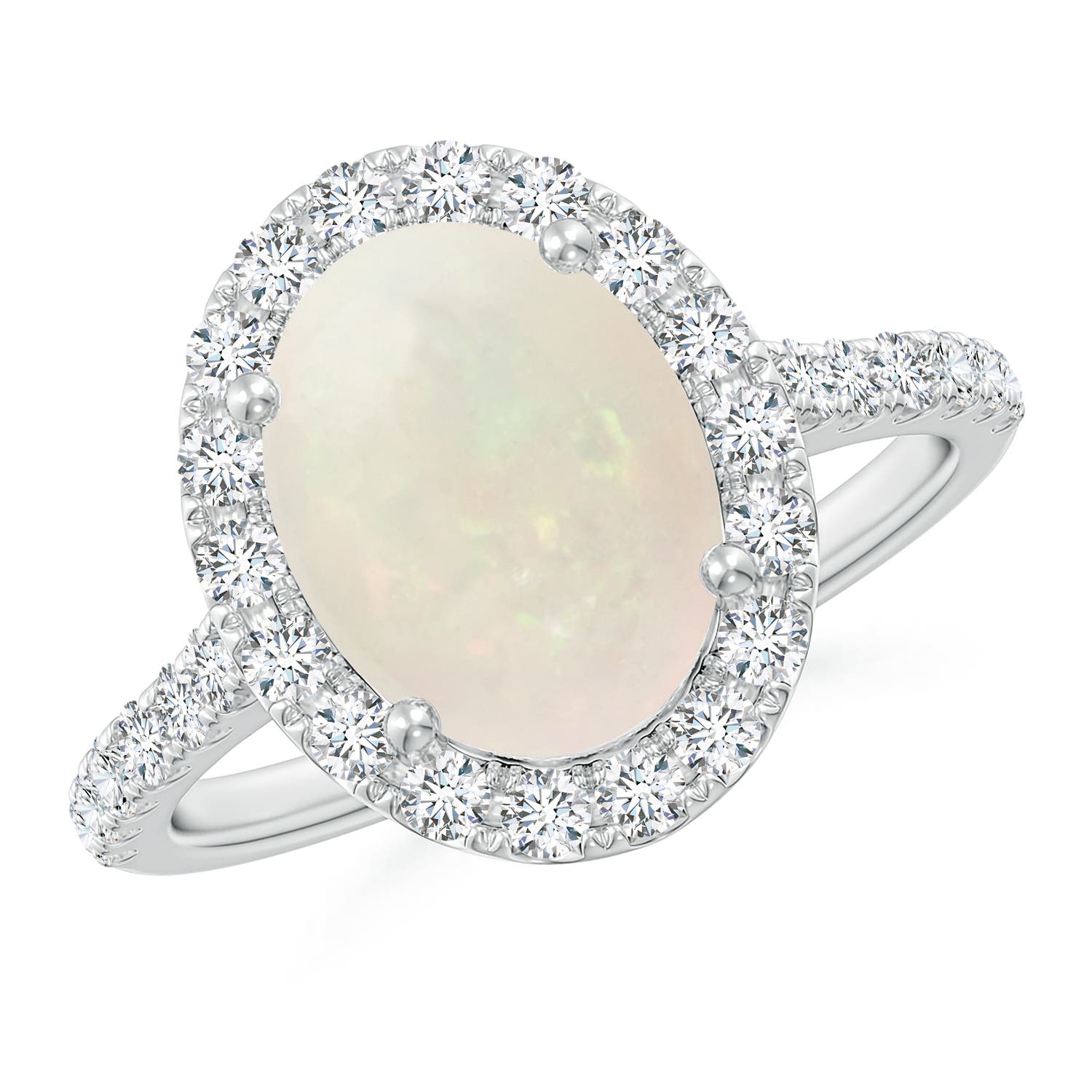 A - Opal / 2.08 CT / 14 KT White Gold