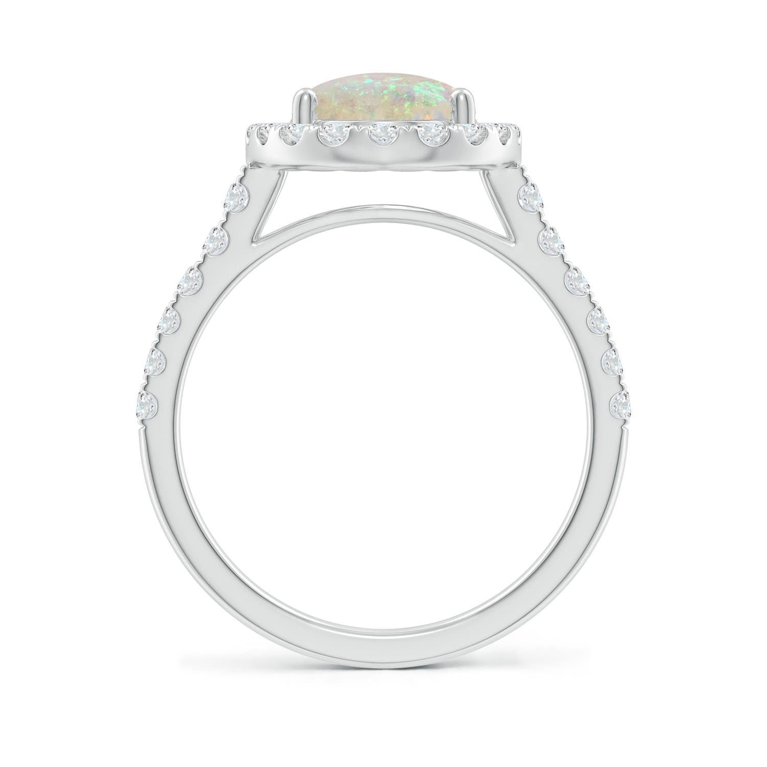 AAA - Opal / 2.08 CT / 14 KT White Gold