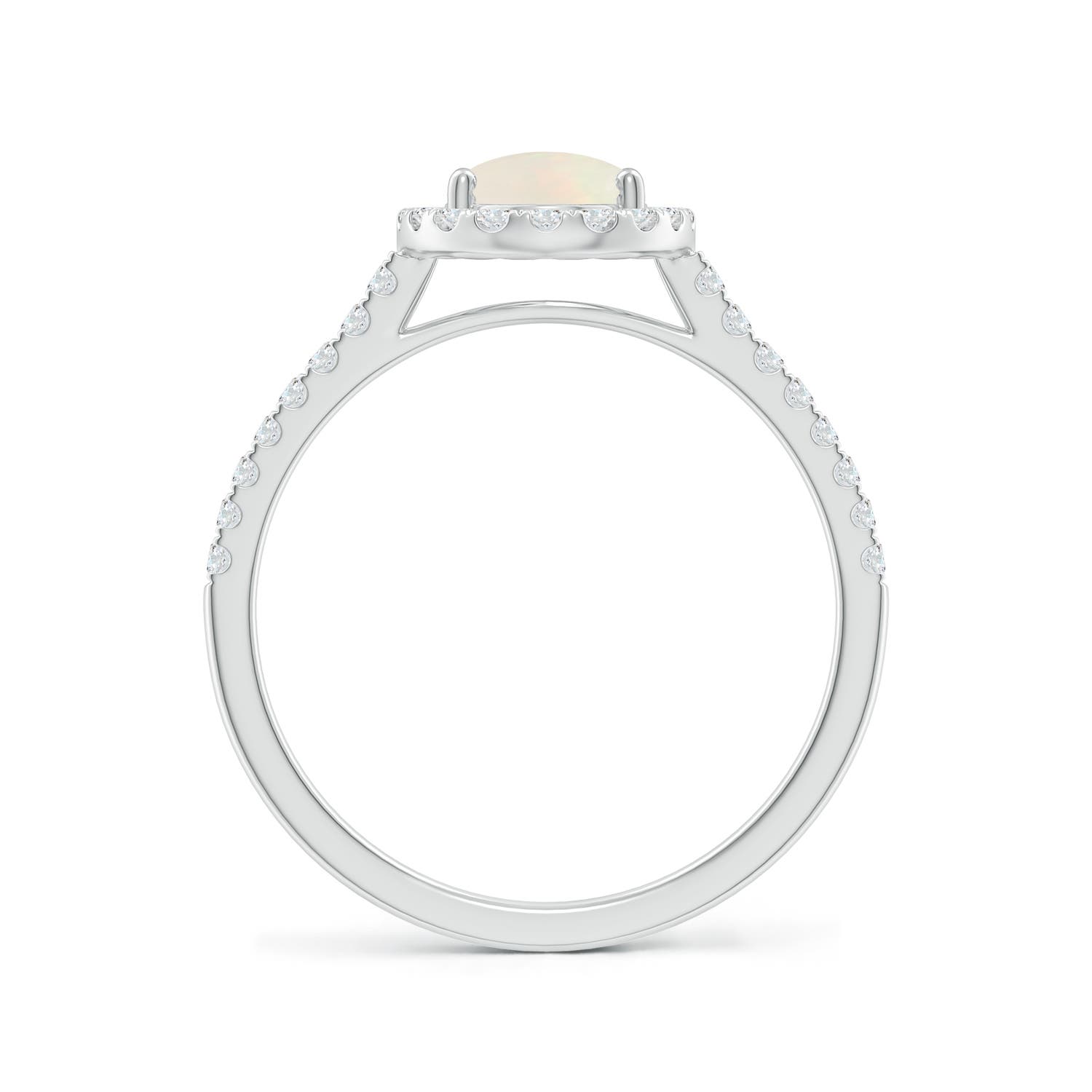 A - Opal / 1.14 CT / 14 KT White Gold