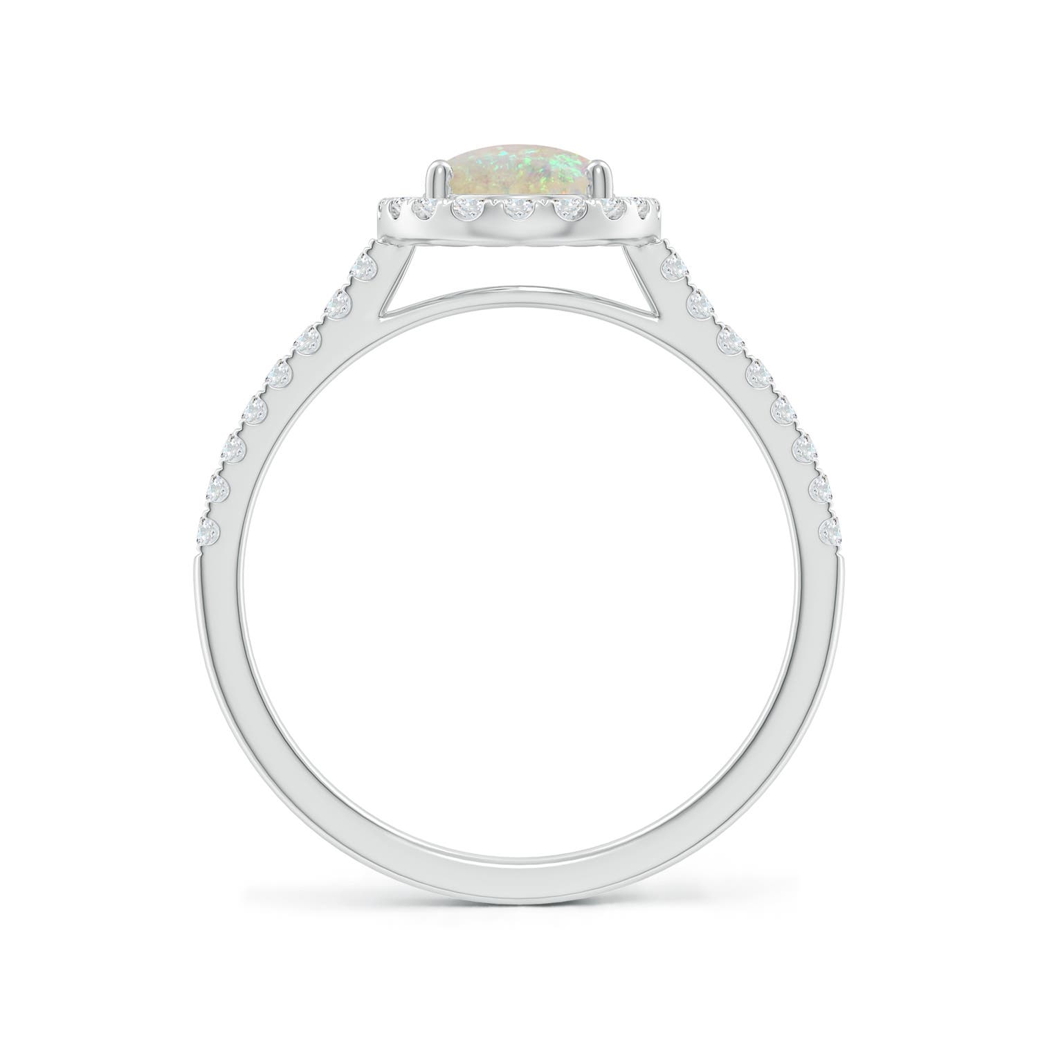 AAA - Opal / 1.14 CT / 14 KT White Gold