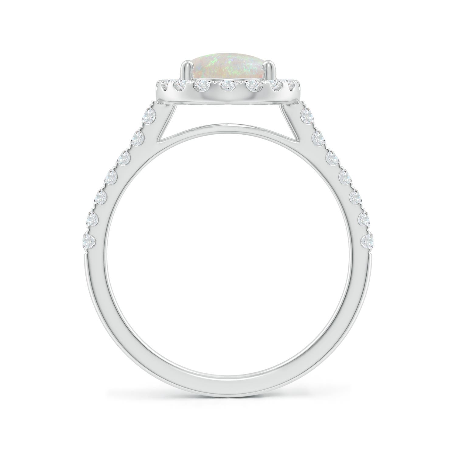 AA - Opal / 1.55 CT / 14 KT White Gold