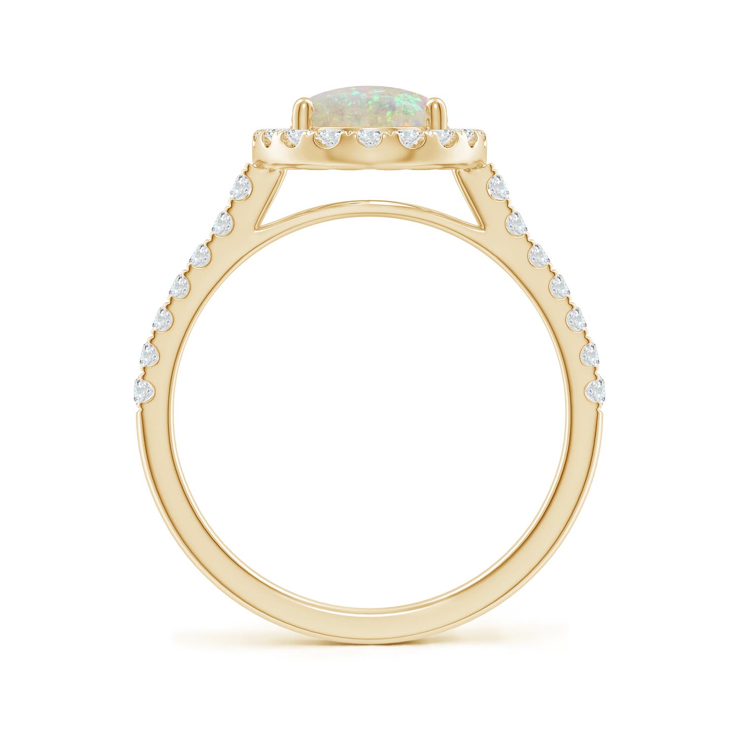 AAA - Opal / 1.55 CT / 14 KT Yellow Gold