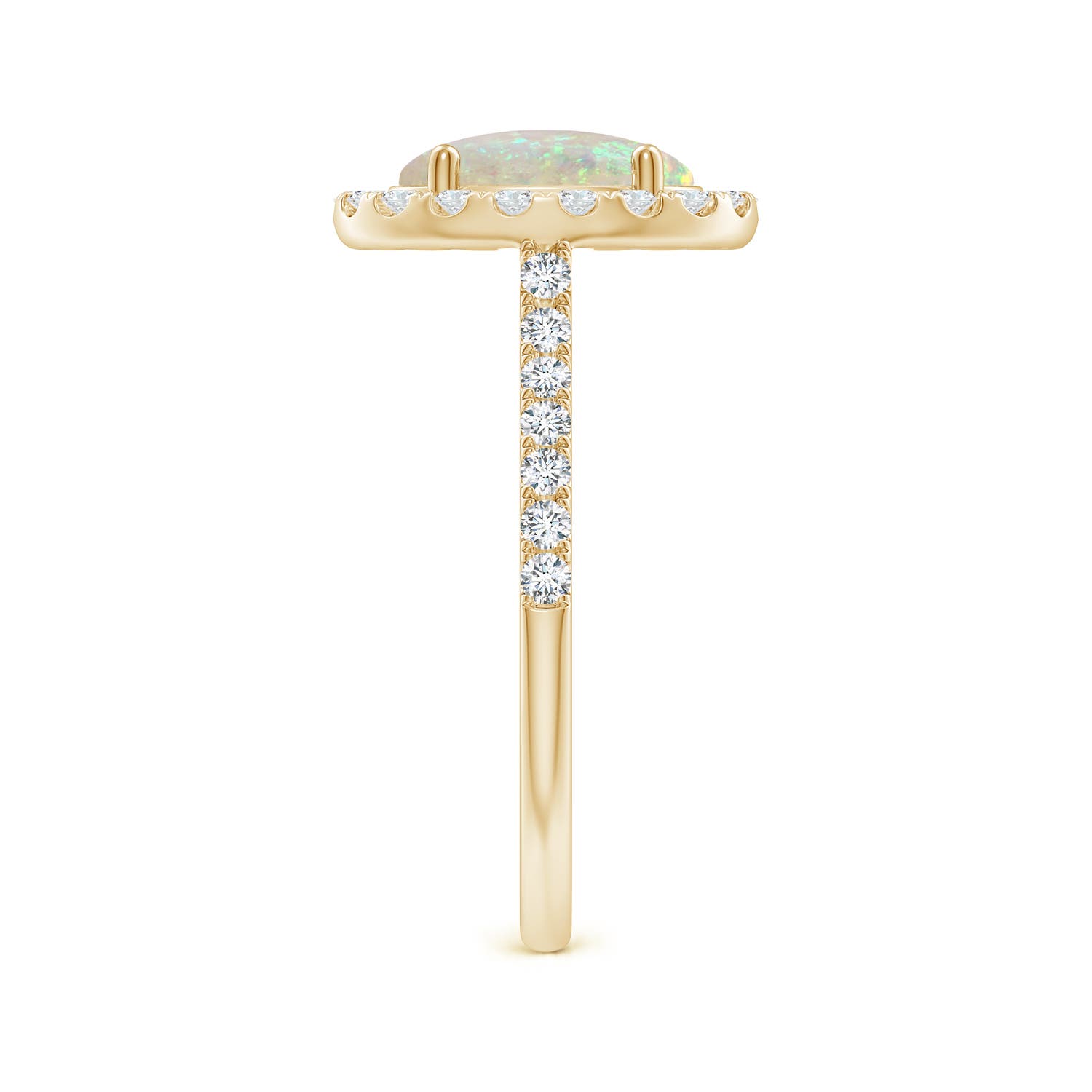 AAA - Opal / 1.55 CT / 14 KT Yellow Gold