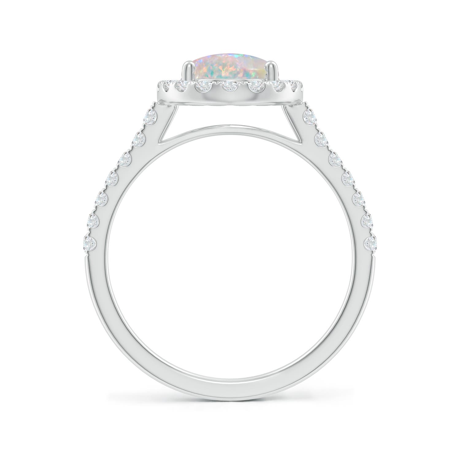 AAAA - Opal / 1.55 CT / 14 KT White Gold