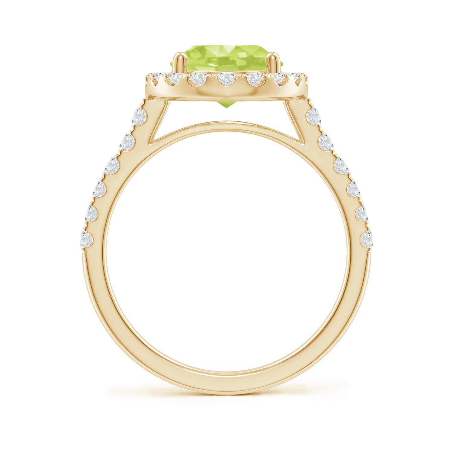 A - Peridot / 3.23 CT / 14 KT Yellow Gold