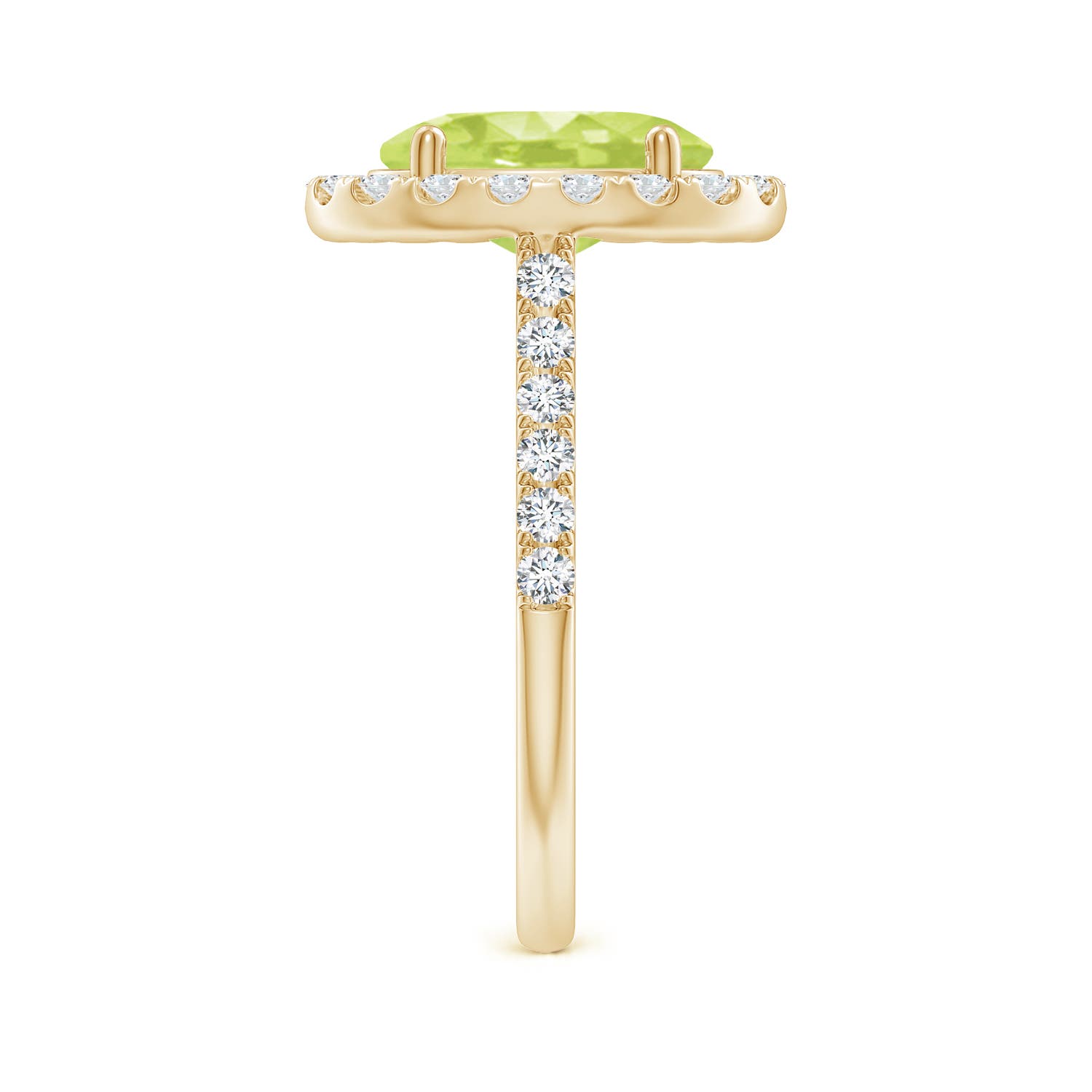 A - Peridot / 3.23 CT / 14 KT Yellow Gold