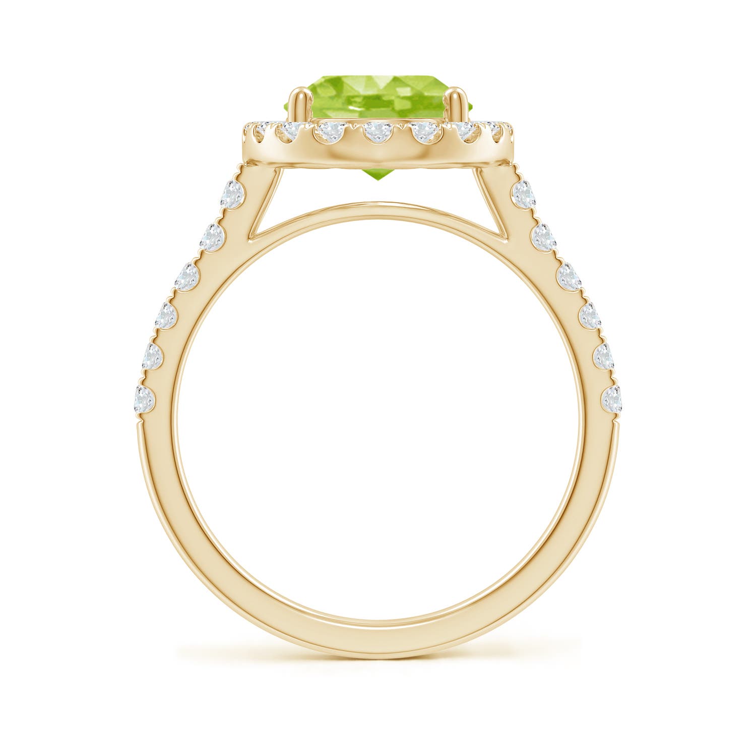 AA - Peridot / 3.23 CT / 14 KT Yellow Gold