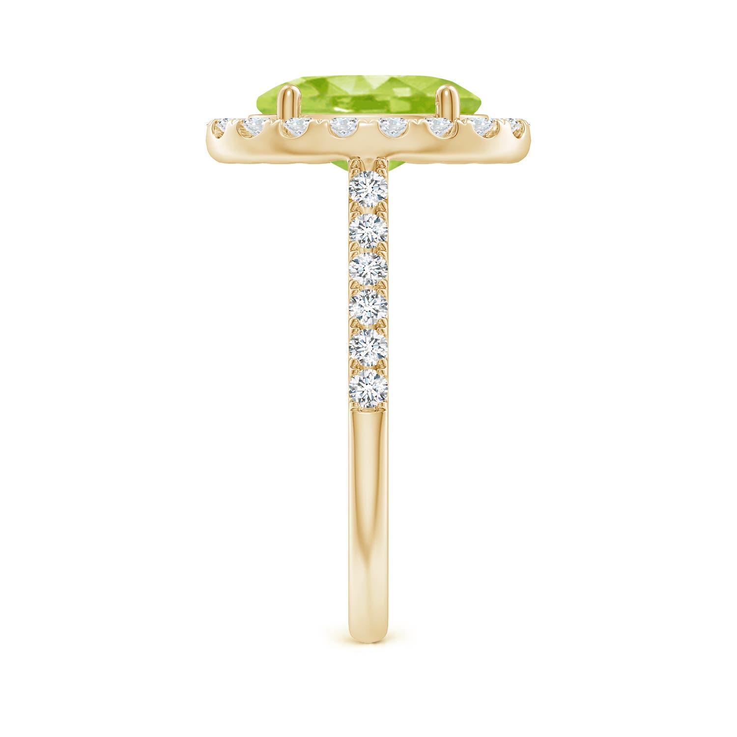 AA - Peridot / 3.23 CT / 14 KT Yellow Gold