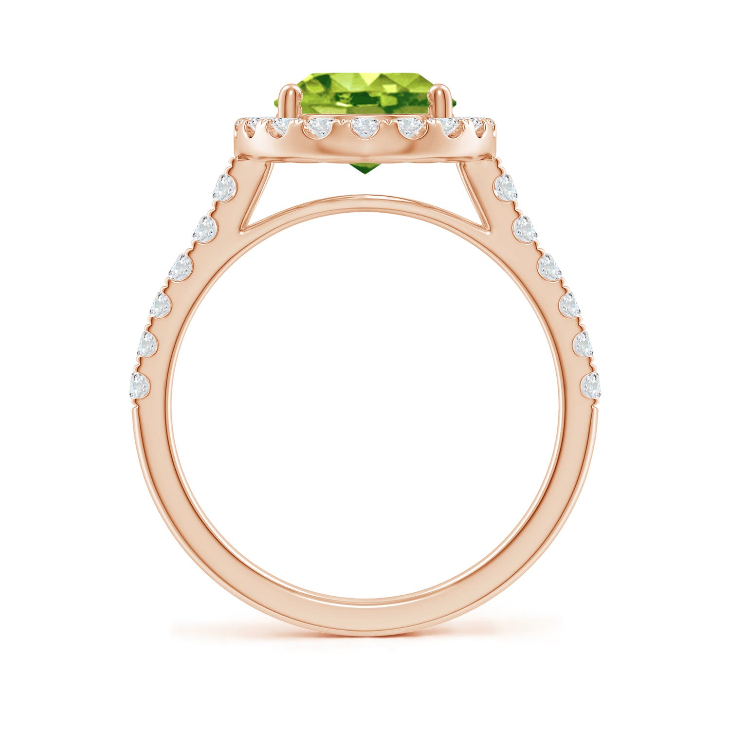 AAA - Peridot / 3.23 CT / 14 KT Rose Gold