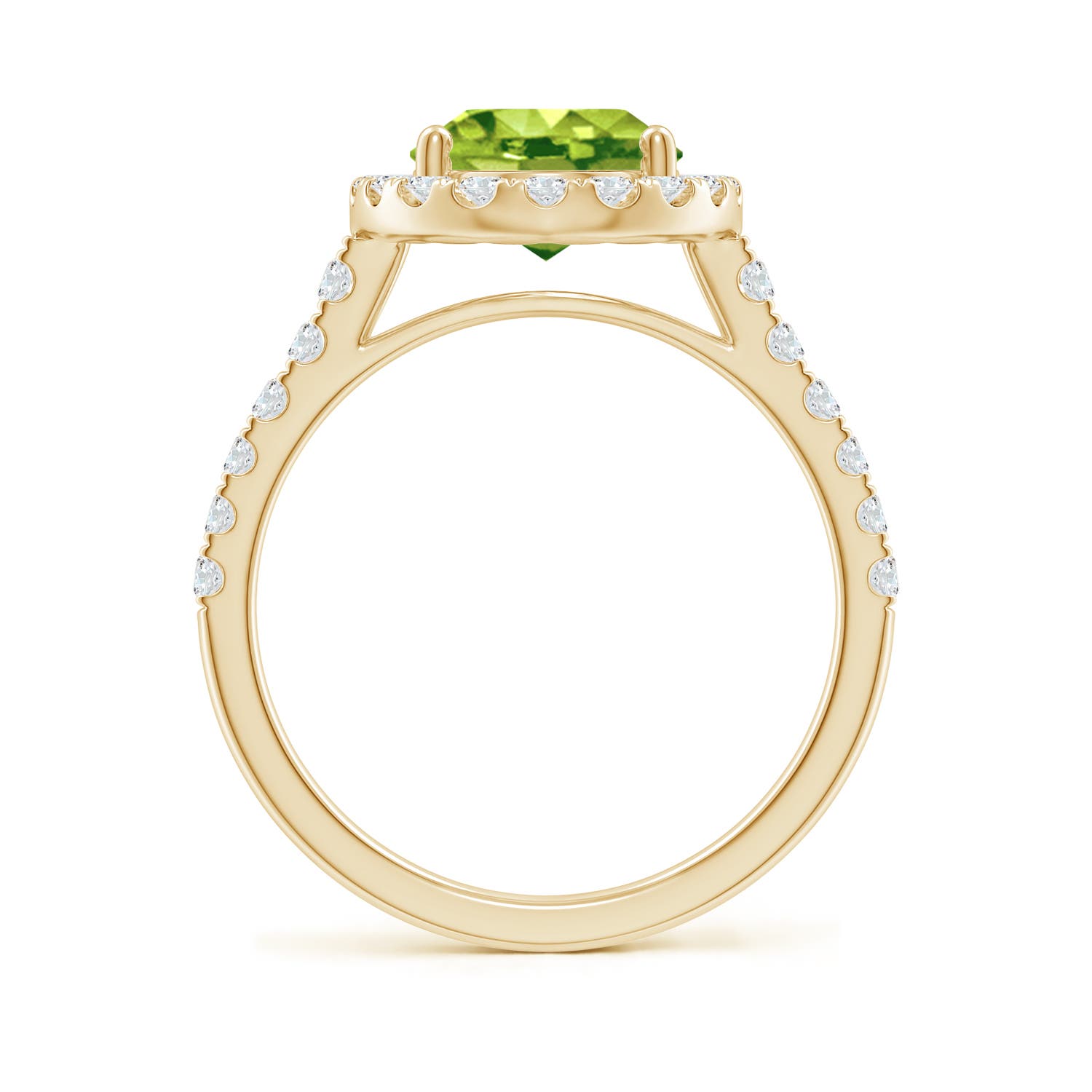 AAA - Peridot / 3.23 CT / 14 KT Yellow Gold