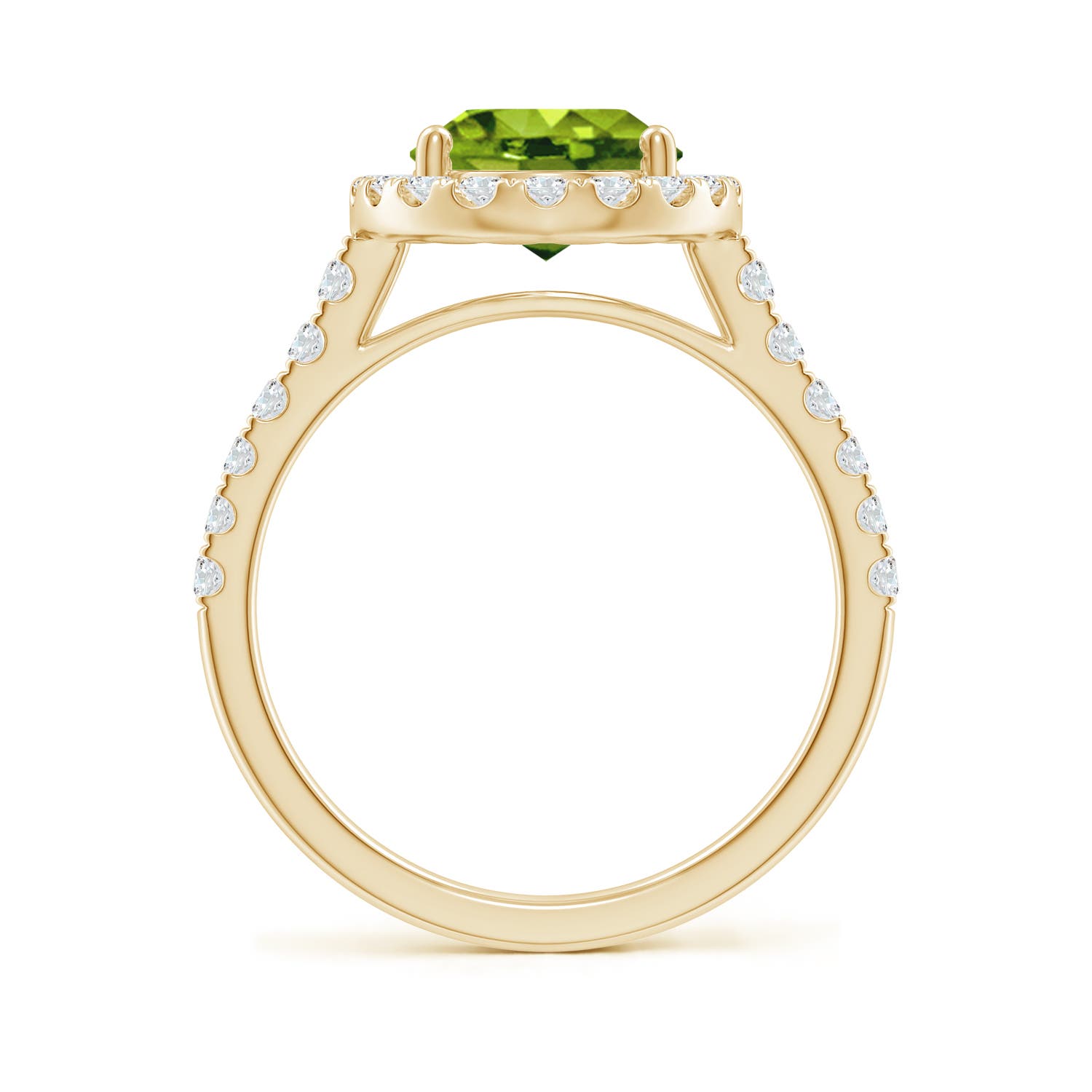 AAAA - Peridot / 3.23 CT / 14 KT Yellow Gold