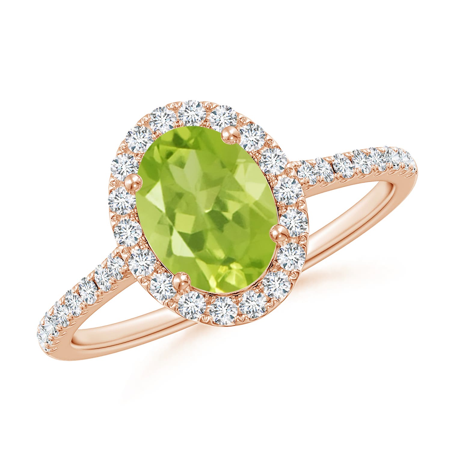 AA - Peridot / 1.69 CT / 14 KT Rose Gold