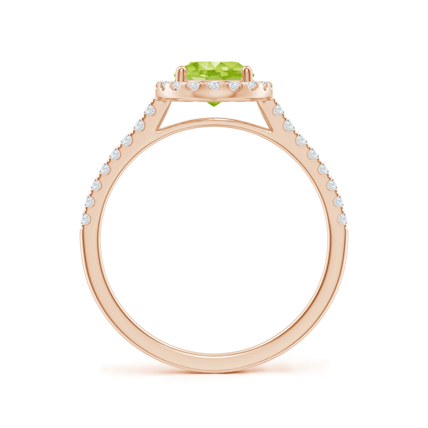 AA - Peridot / 1.69 CT / 14 KT Rose Gold