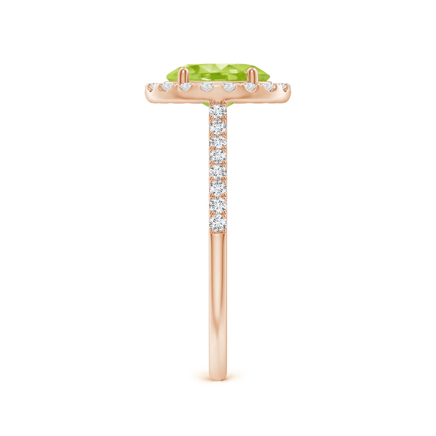 AA - Peridot / 1.69 CT / 14 KT Rose Gold