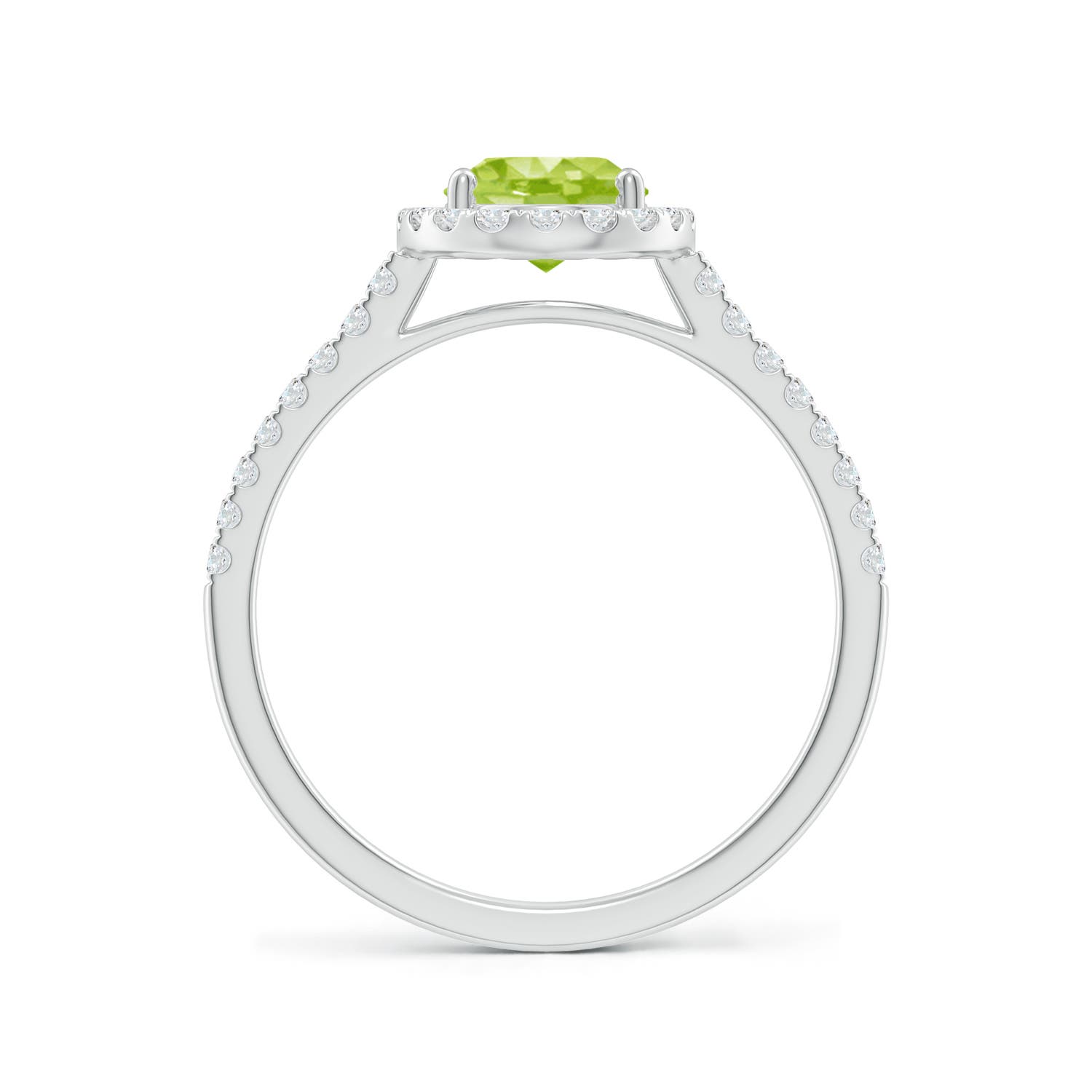 AA - Peridot / 1.69 CT / 14 KT White Gold