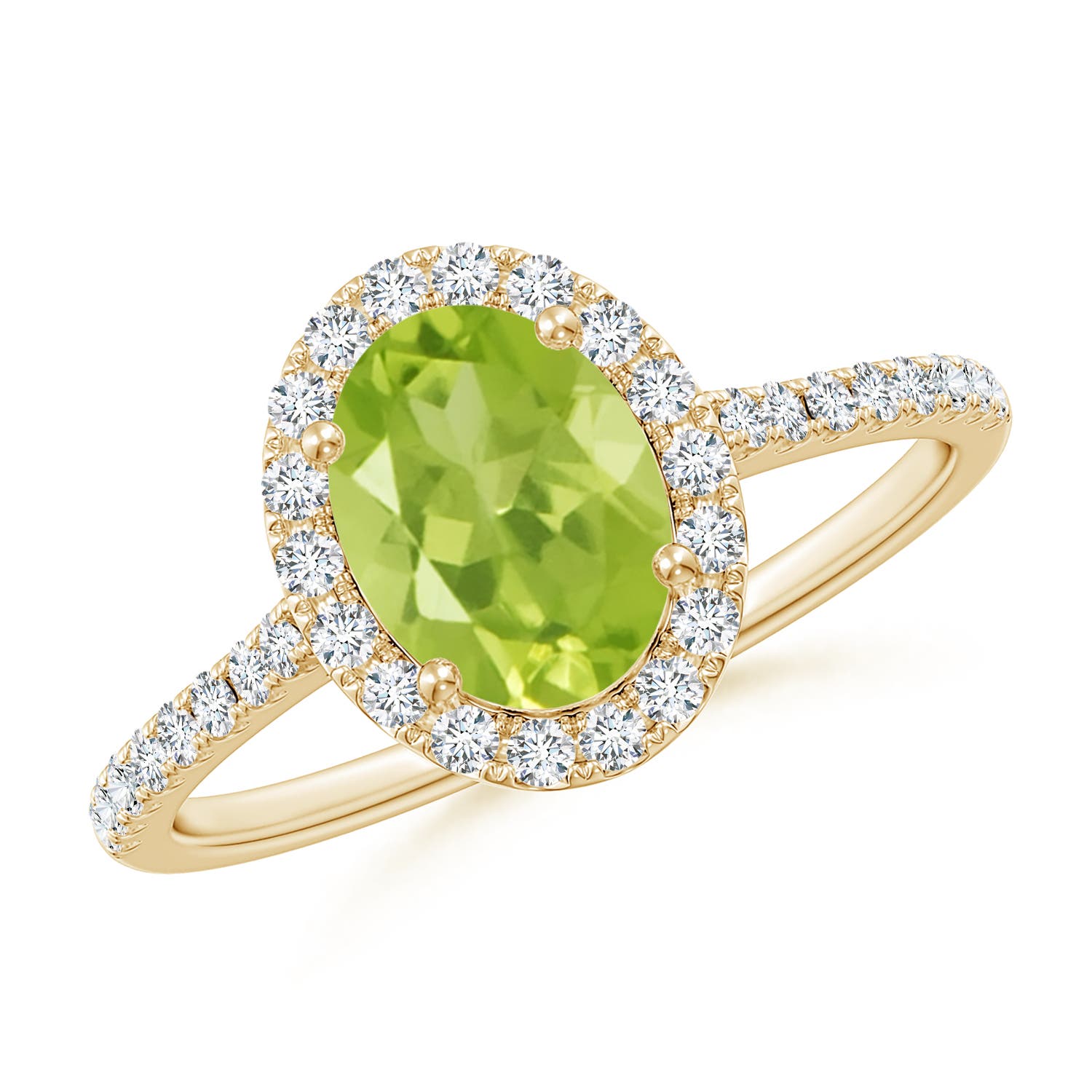 AA - Peridot / 1.69 CT / 14 KT Yellow Gold