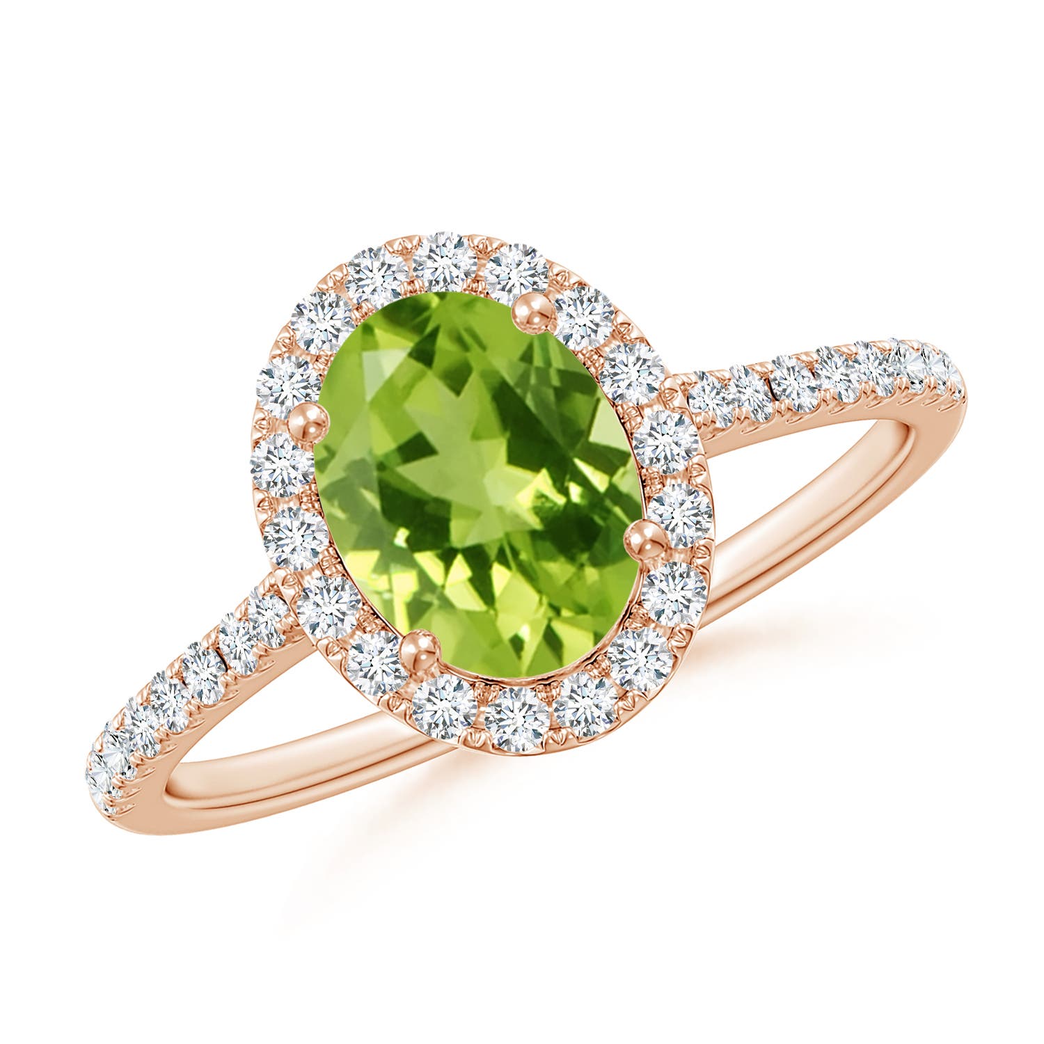 AAA - Peridot / 1.69 CT / 14 KT Rose Gold