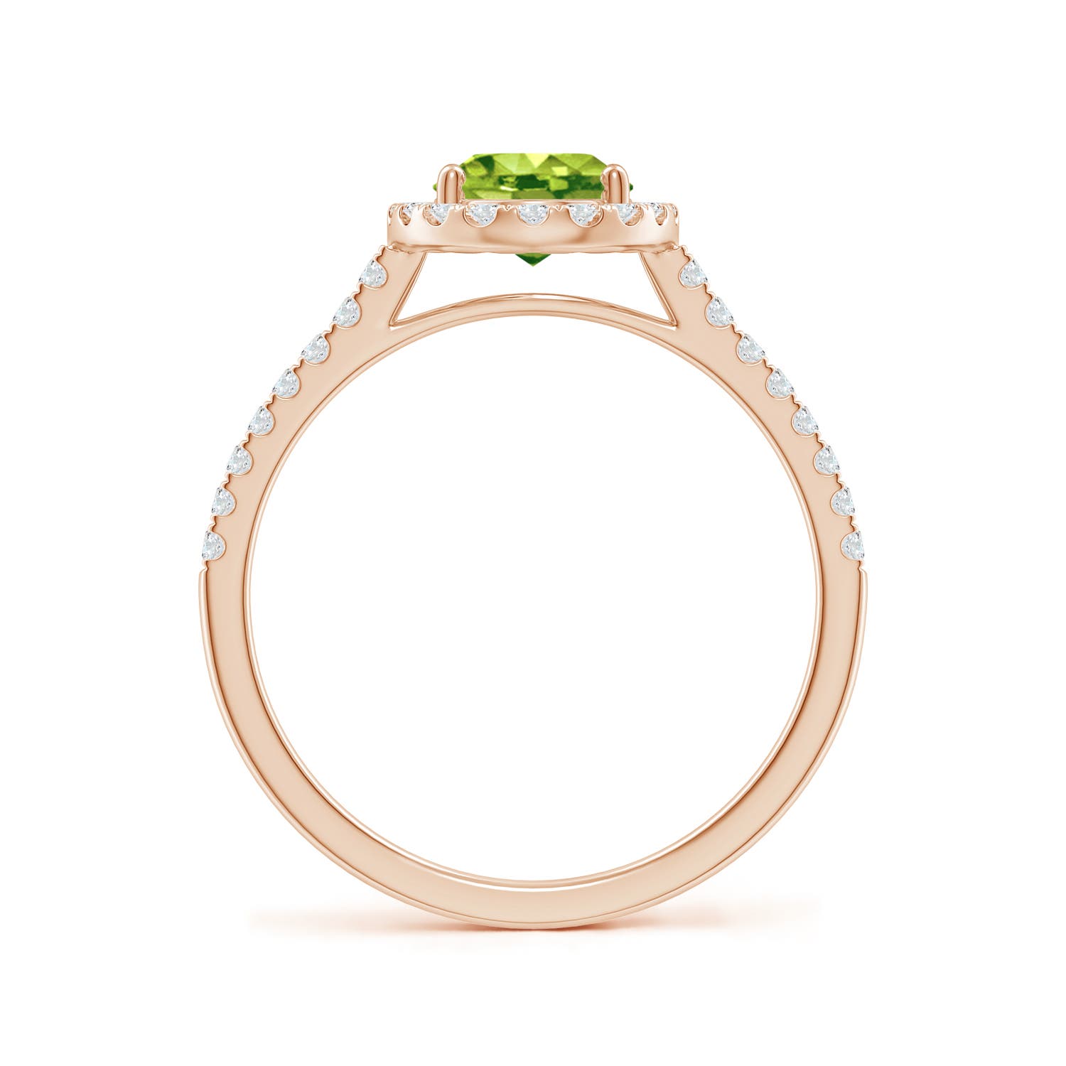 AAA - Peridot / 1.69 CT / 14 KT Rose Gold